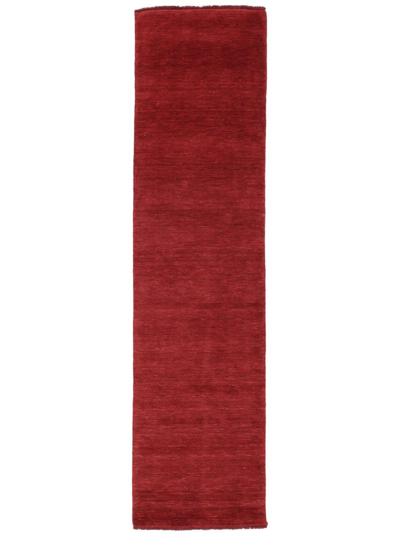 Handloom fringes - Donkerrood