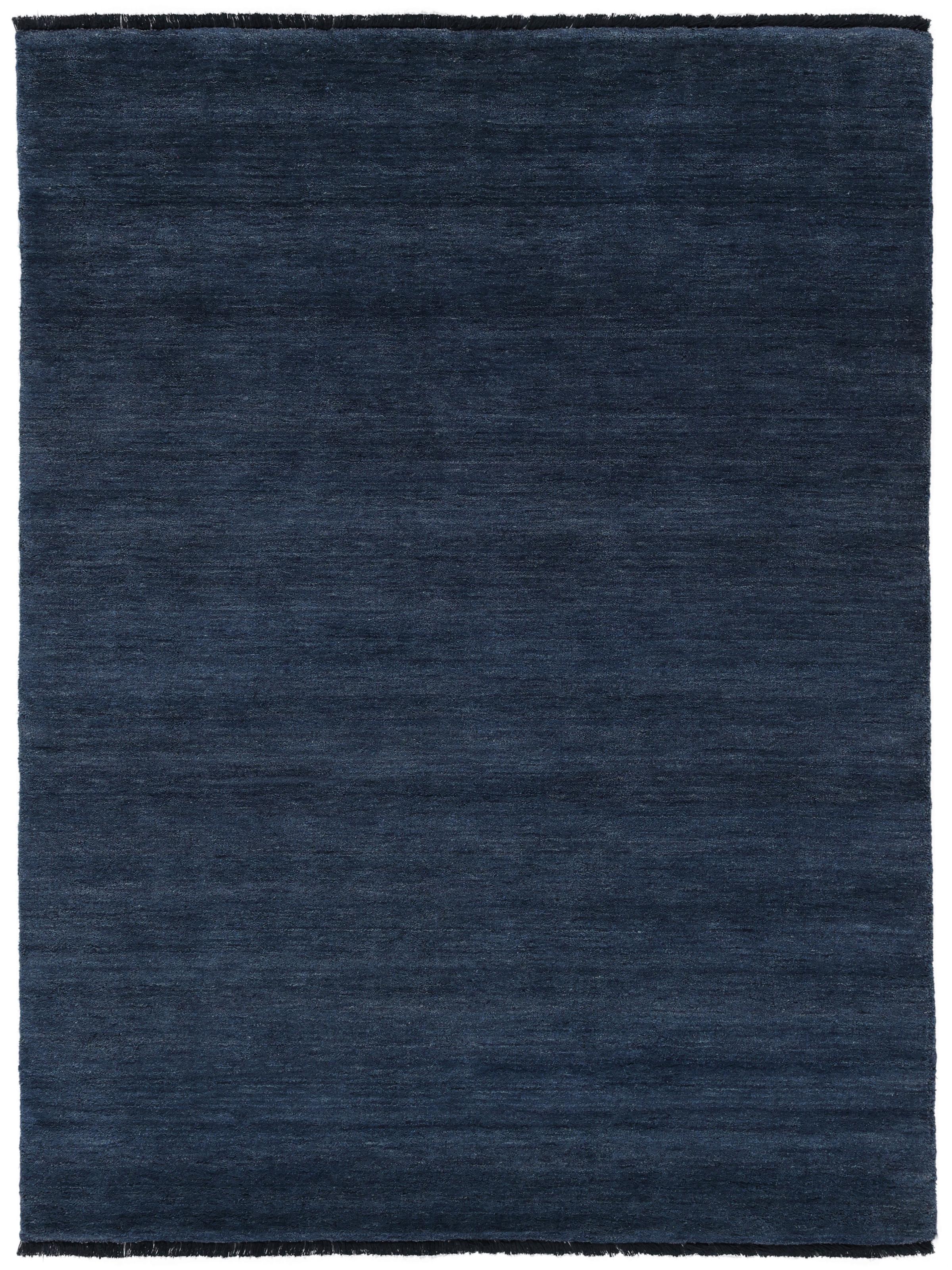 Rugvista premium - Handloom fringes - Dark Blue 300 x 400 cm Wool Rug ...