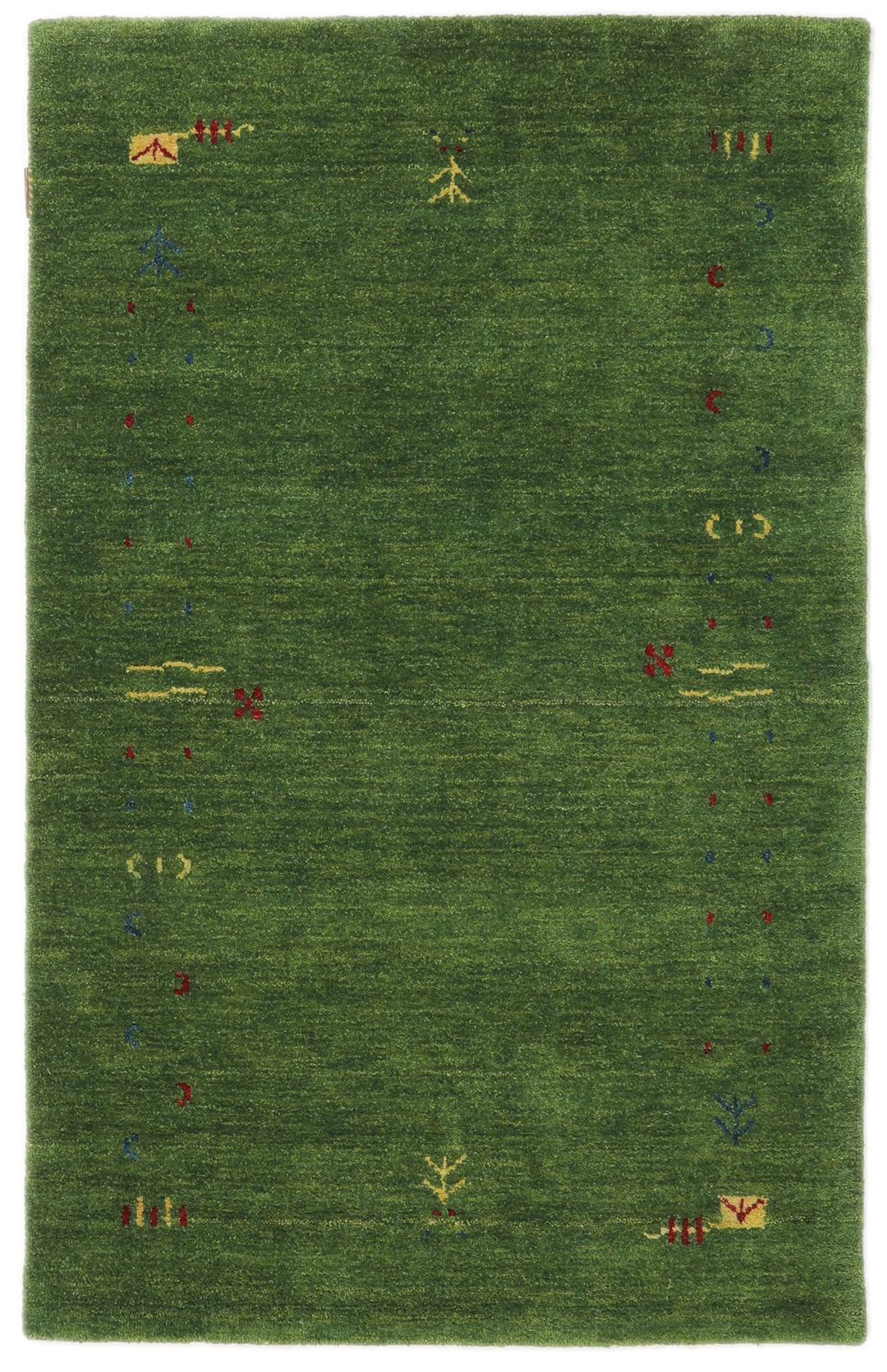Rugvista premium - Gabbeh Loom Frame - Green 100 x 160 cm Wool Rug ...
