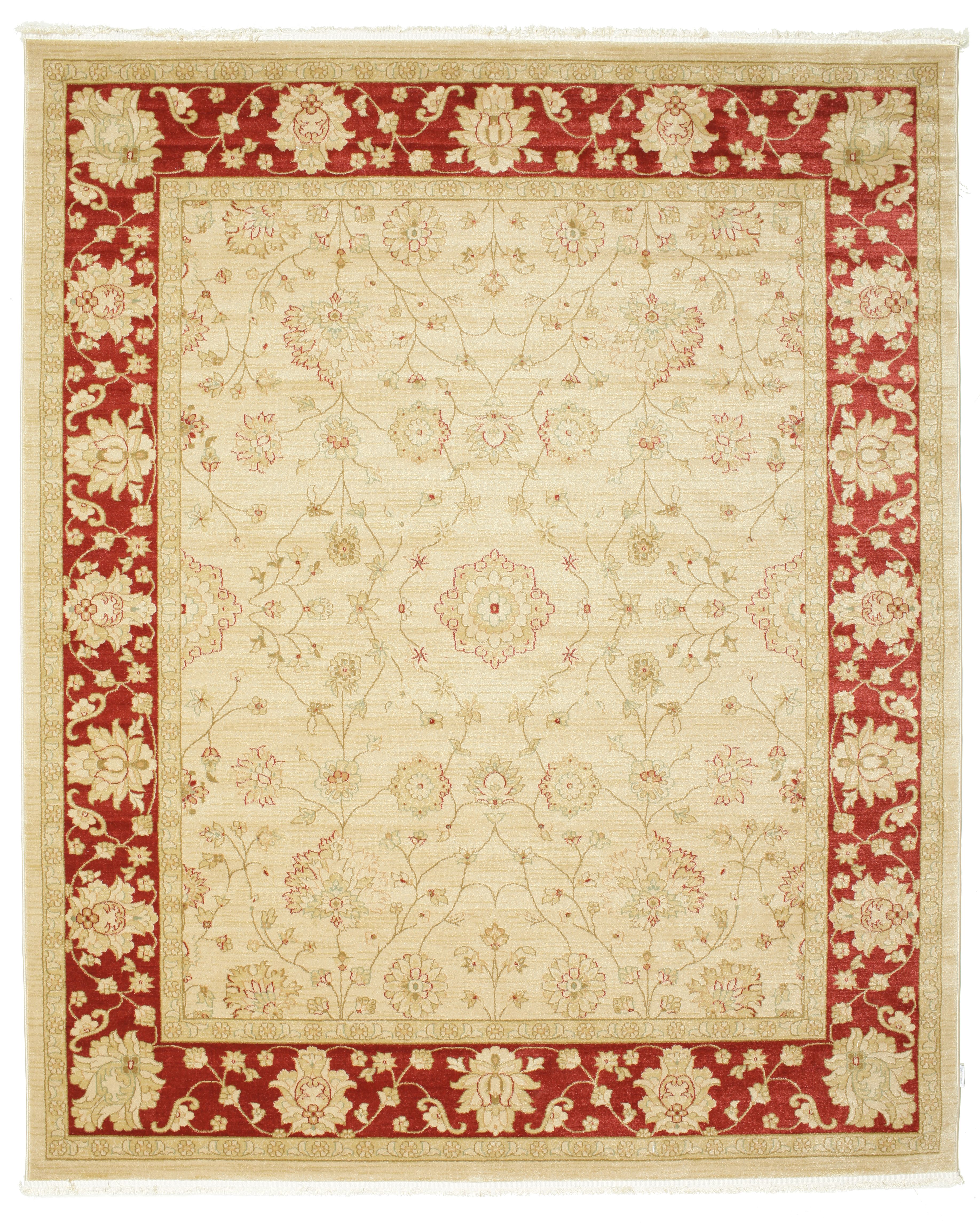 Beige / Rood
