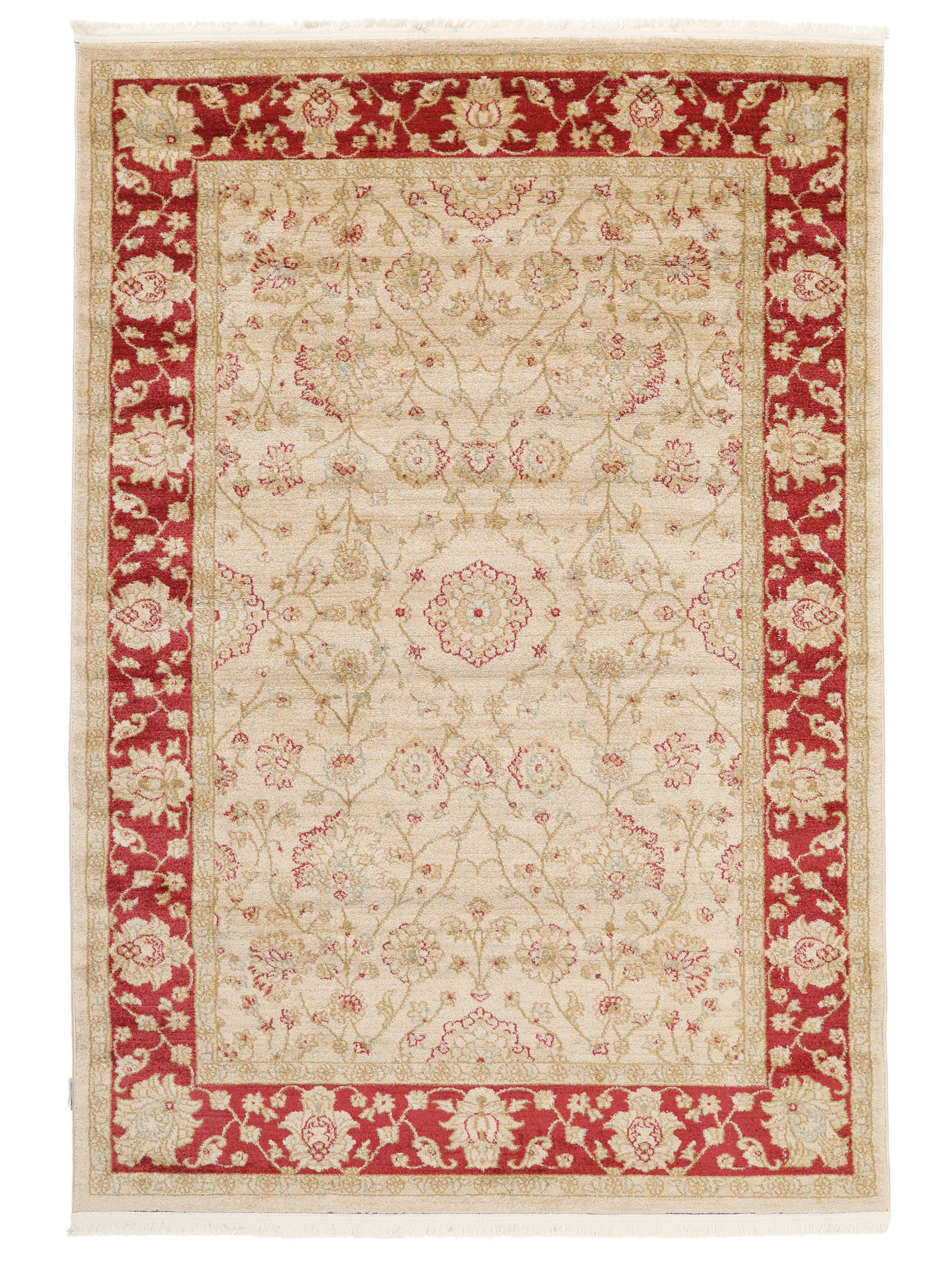 Beige / Rood