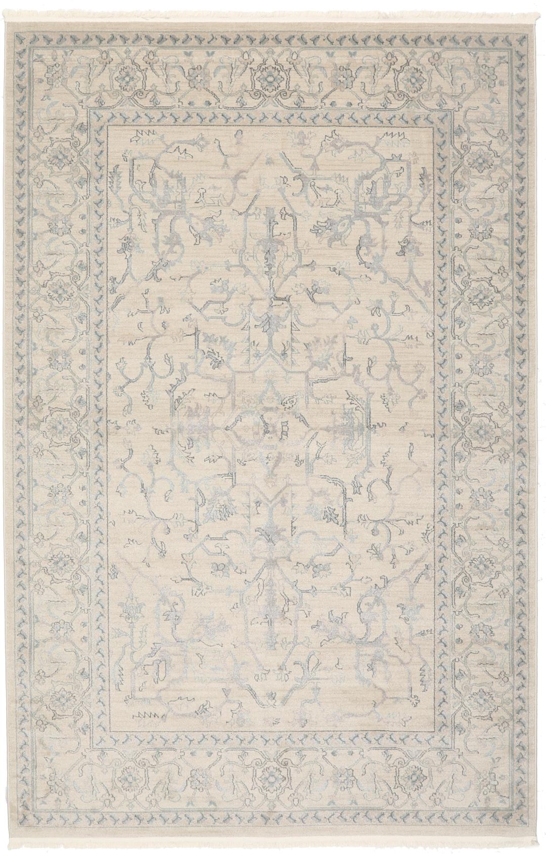 Beige tapijt met franje