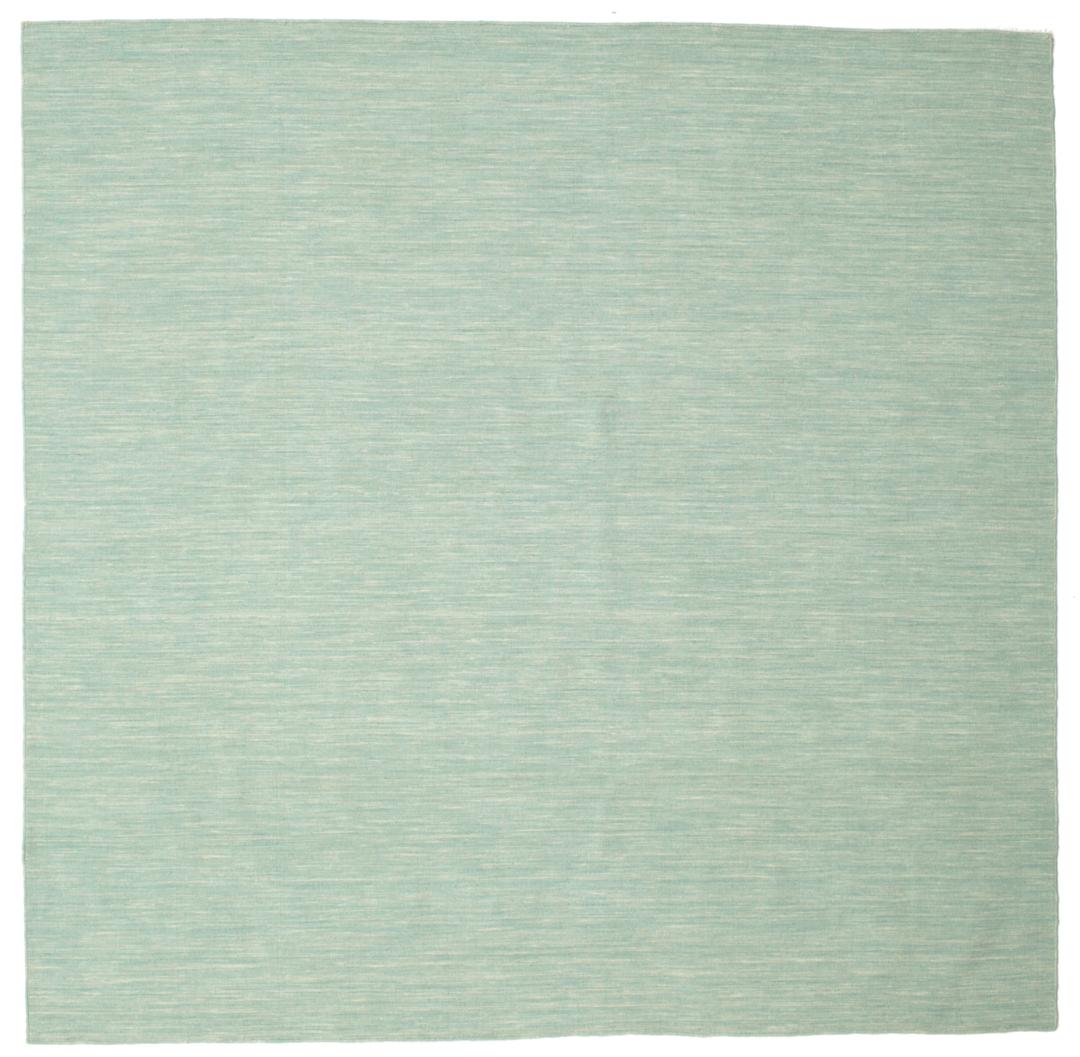 Handloom flat - Mint green - 250 x 250 cm