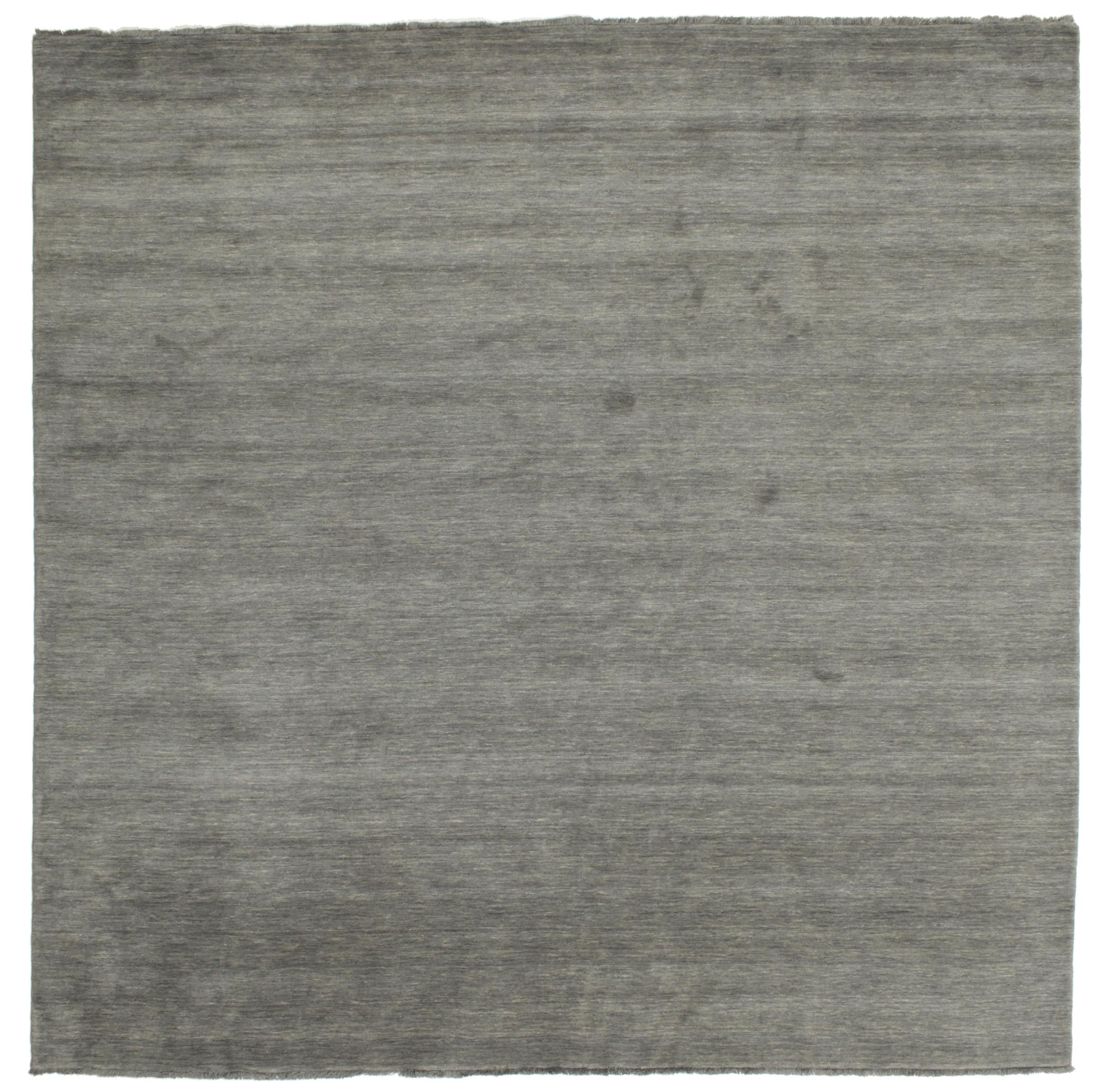 Rugvista premium - Handloom fringes - Dark Grey 300 x 300 cm Wool Rug ...