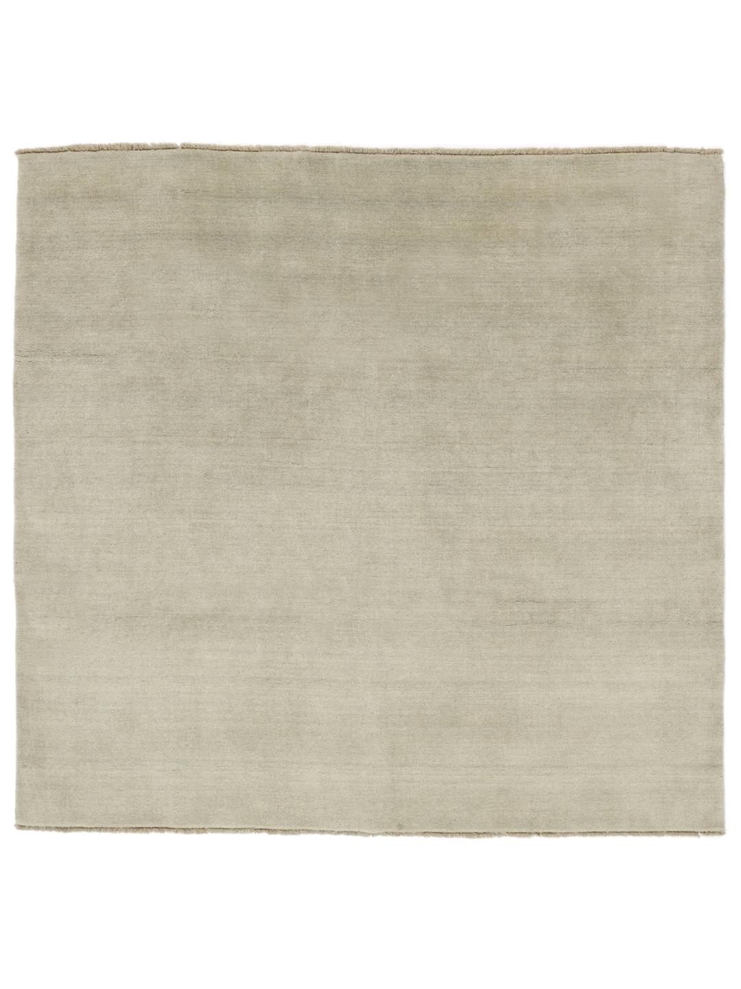Handloom fringes - Luz verde / Cinzento - 250 x 250 cm