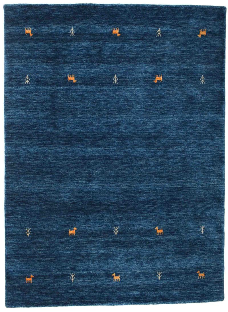 Gabbeh loom Two Lines - Mørkeblå