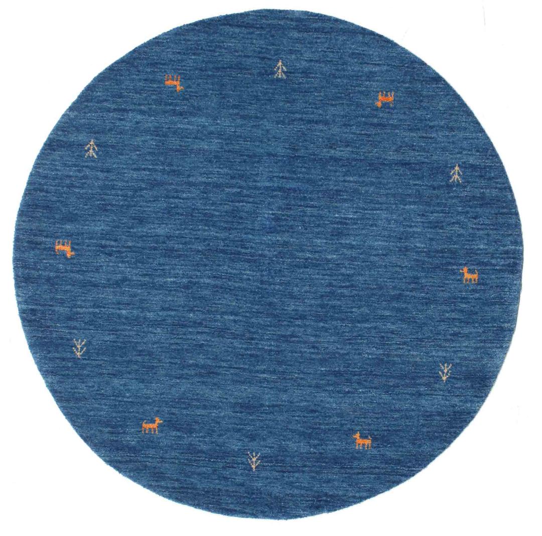 
    Gabbeh loom Two Lines - Azul - Ø 150 cm
  