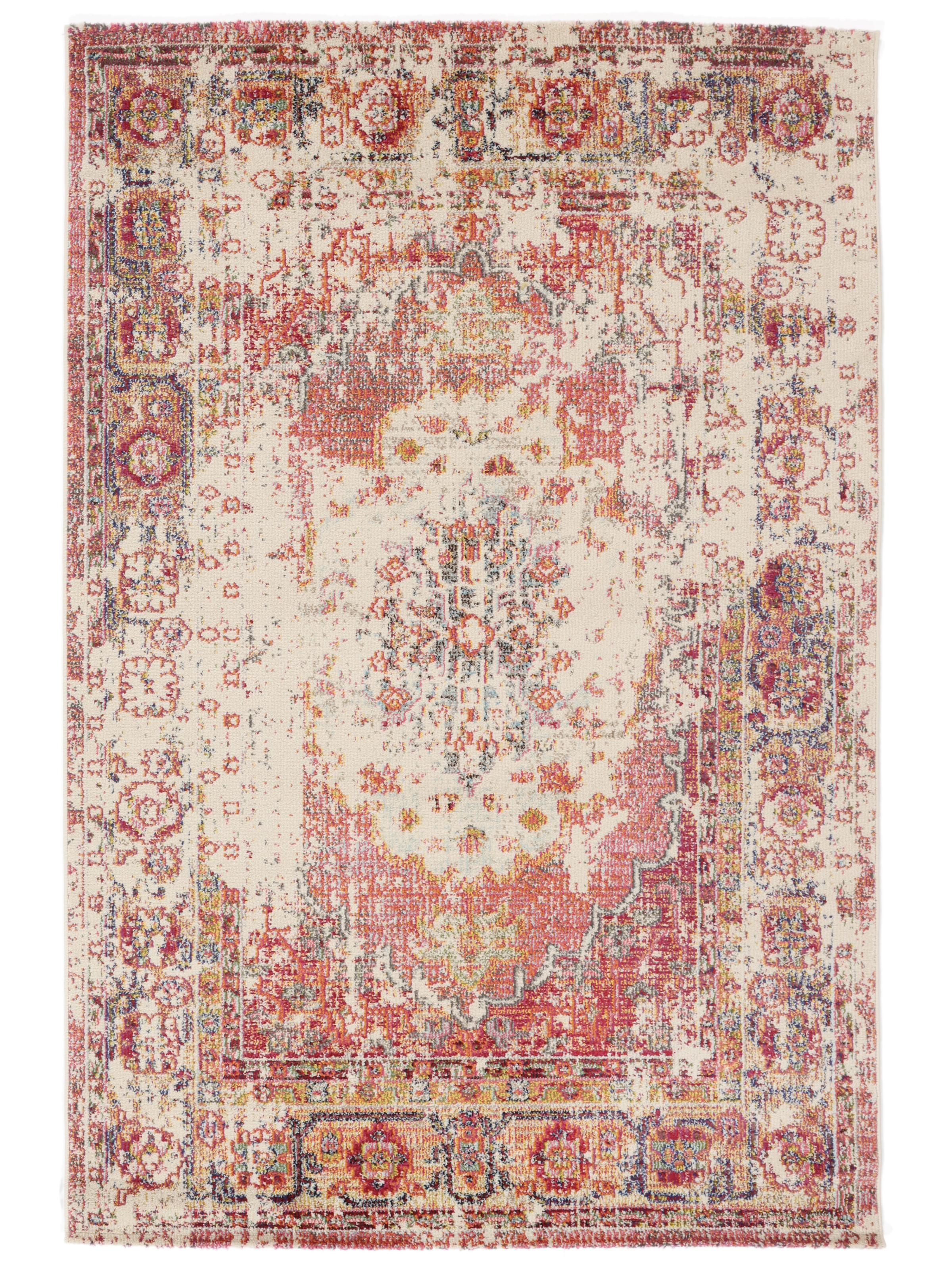 Rugvista essential - Ava - Korallröd / Beige 200 x 300 cm Matta - Rugvista