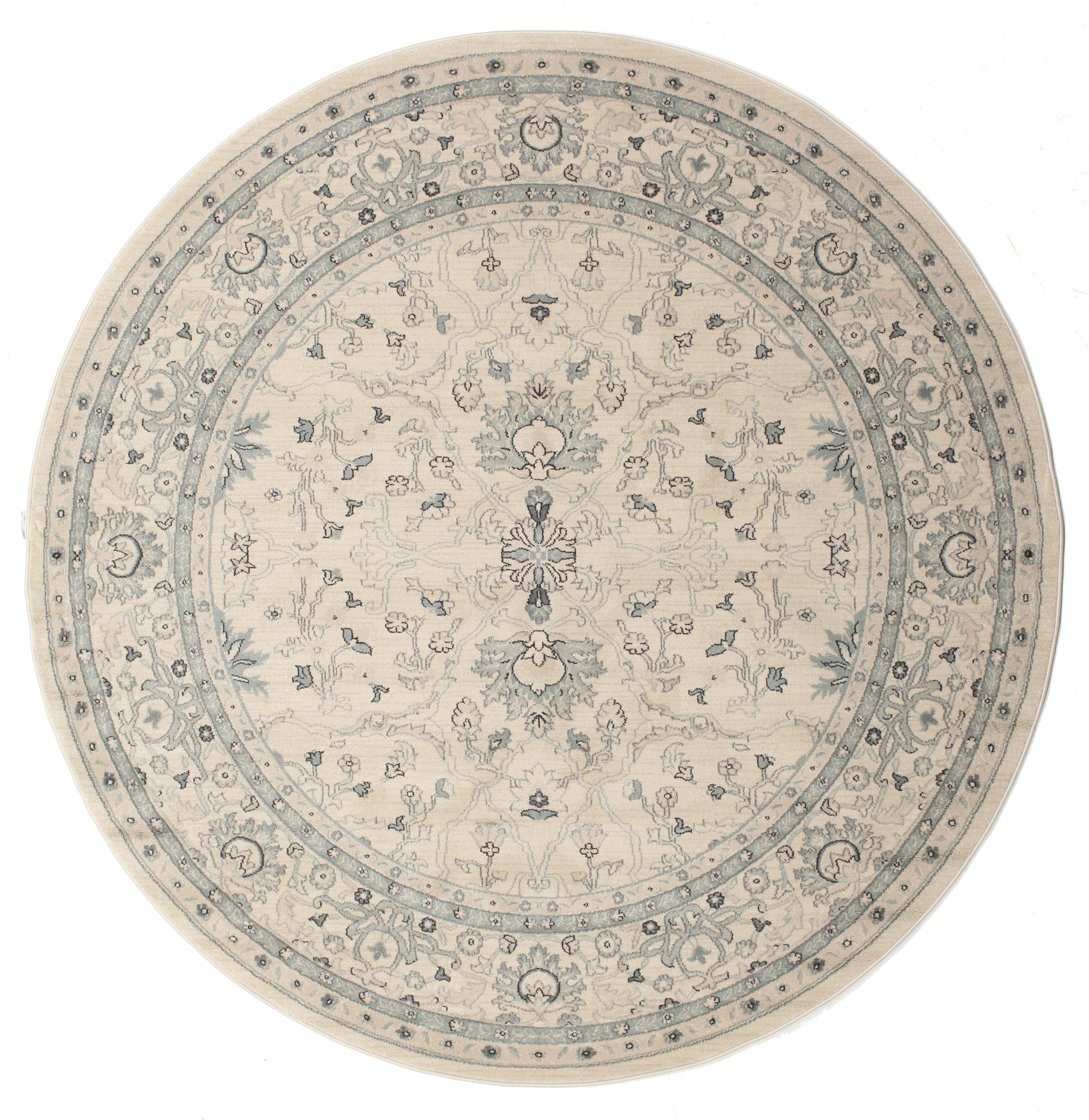Rugvista core - Ziegler Michigan - Beige / Grün, Rund Ø 225 cm Teppich ...