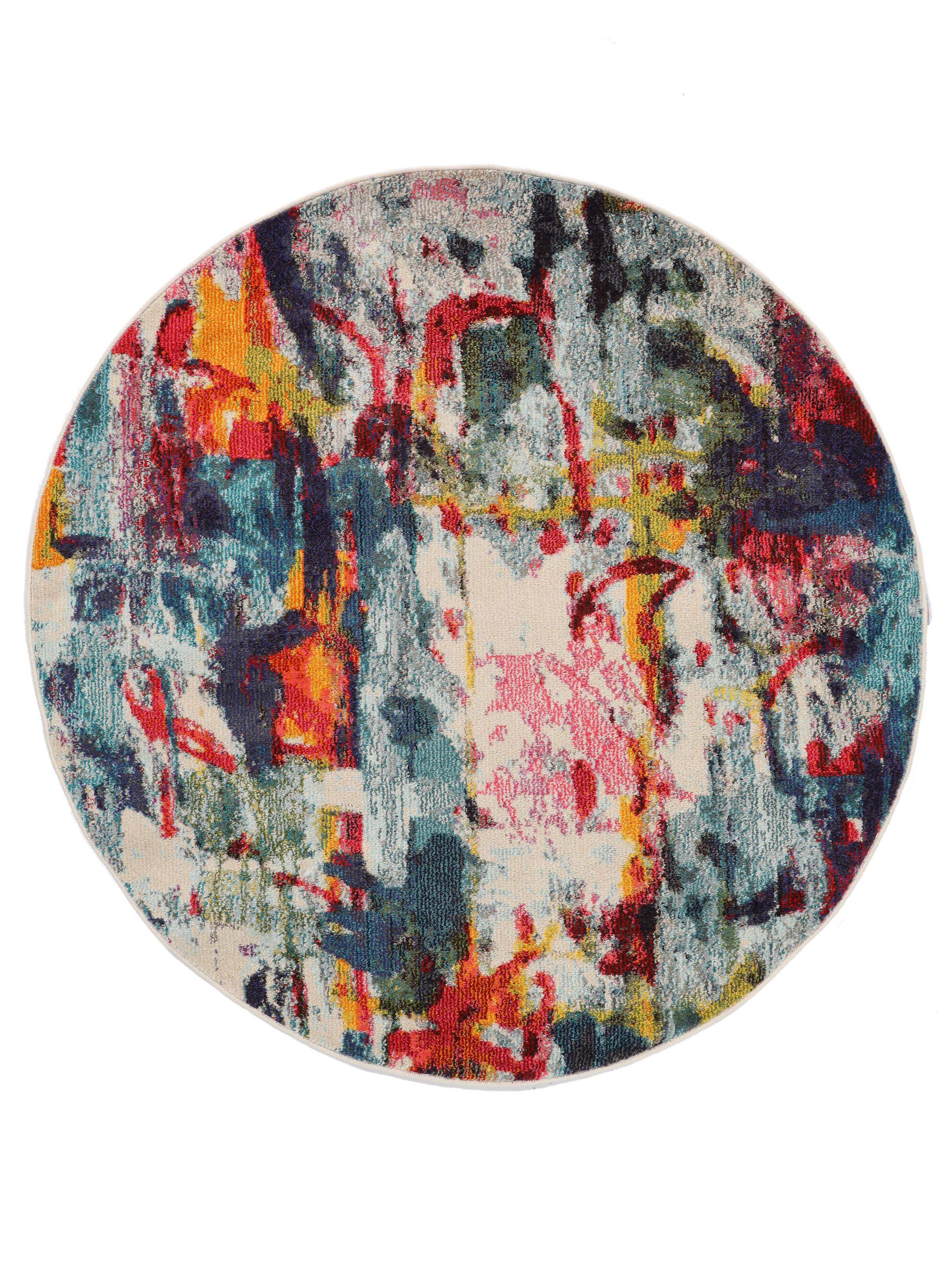 Rugvista essential - Leloudo - Multicolor, Rond Ø 150 cm Vloerkleed ...