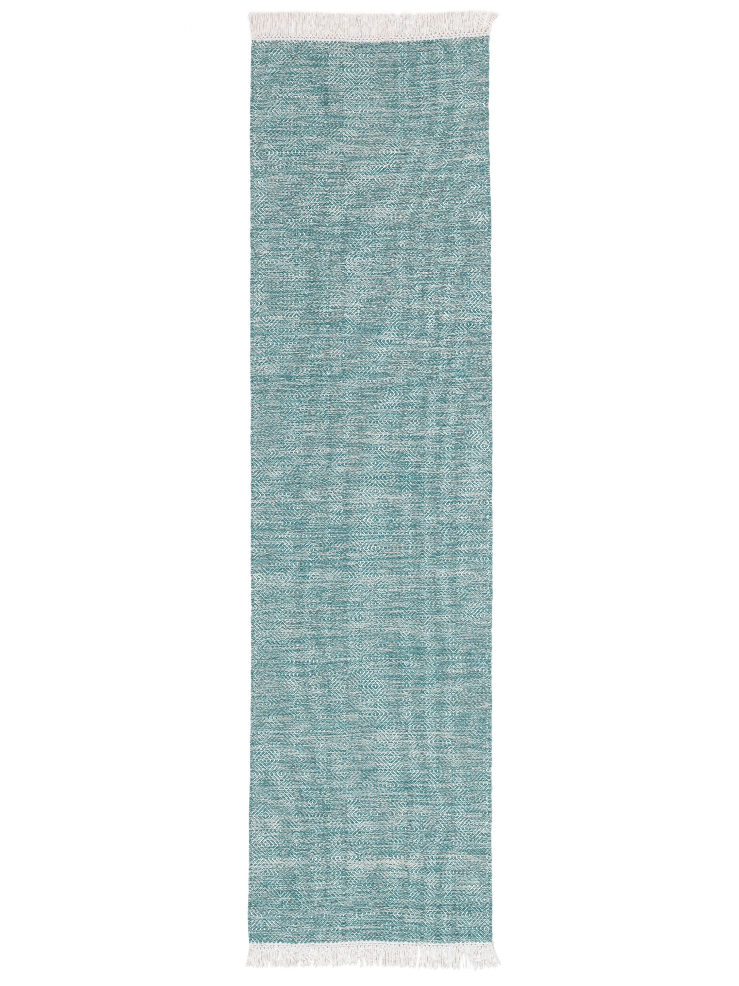 DII Gewebter Baumwoll-Teppich „Grauer Diamant“ – Handgewebt, Strukturiert, 60 X 180 Cm
