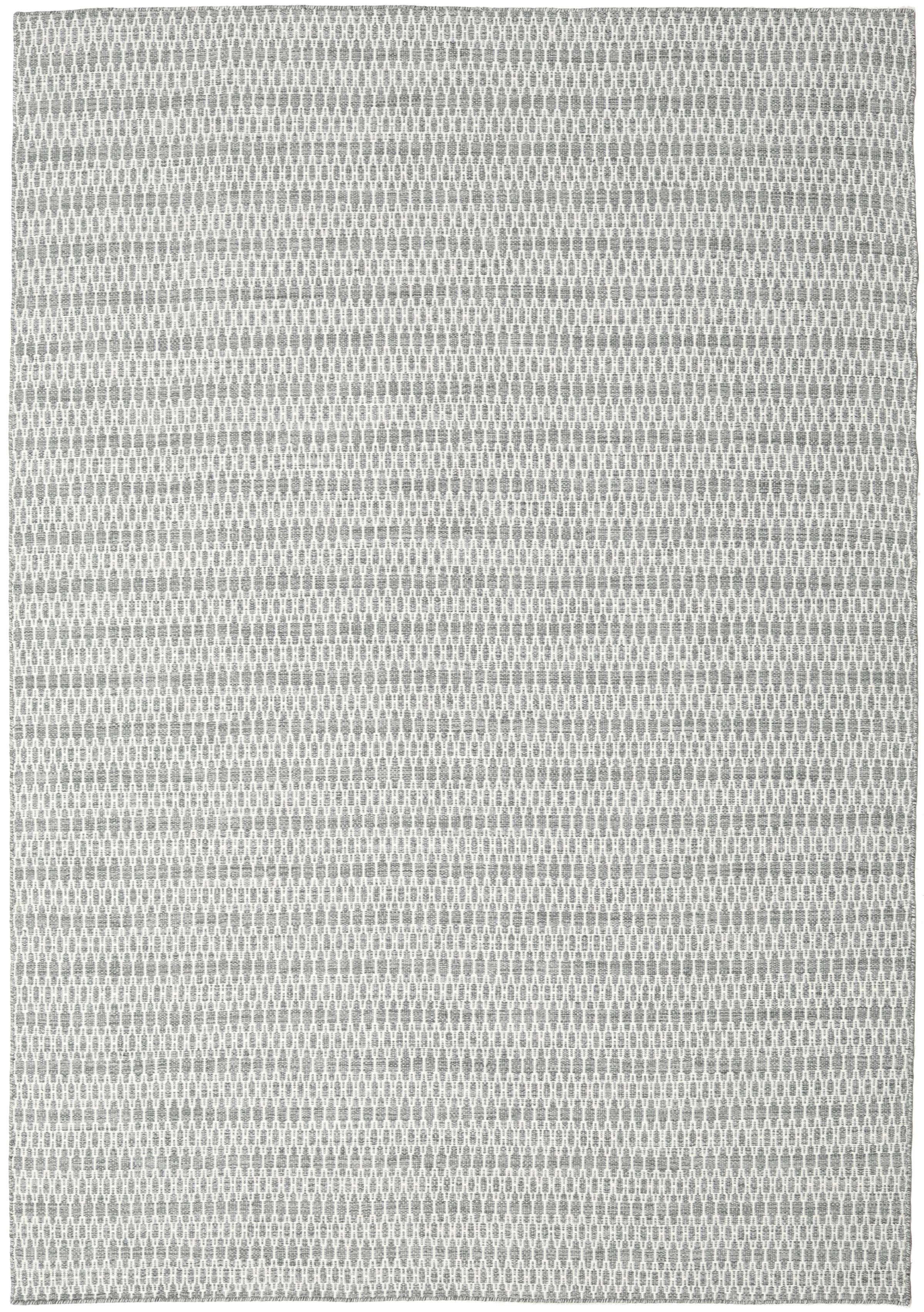 Gray Long Rug Rugvista core - Kelim Long Stitch - Grey 240 x 340 cm Wool Rug - Rugvista
