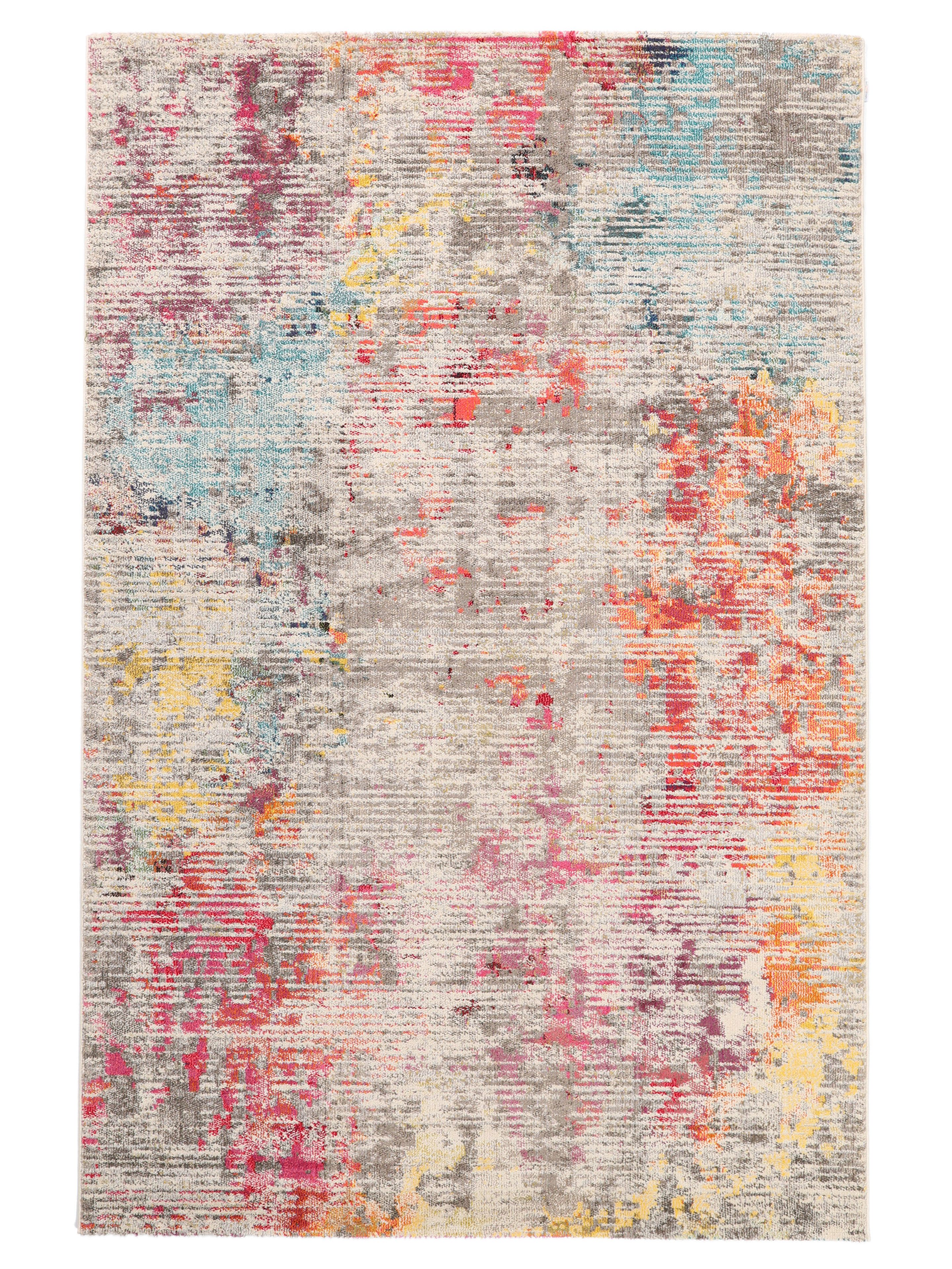 core - Pebbles - Bruin / Multicolor 200 x 250 cm Wol Vloerkleed