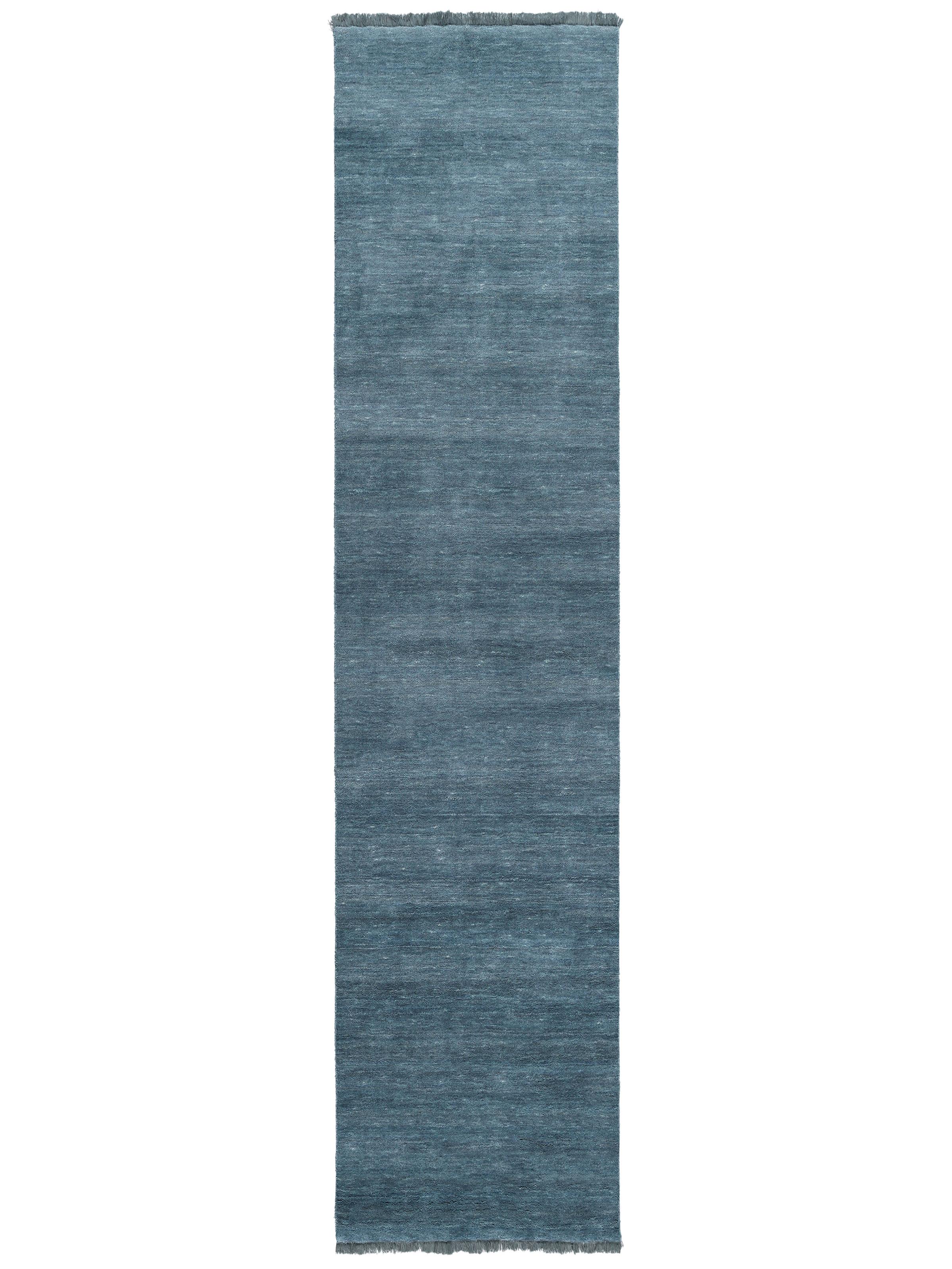 80 Diameter Rug Rugvista premium - Handloom fringes - Dark Teal, Runner 80 x 300 cm ...
