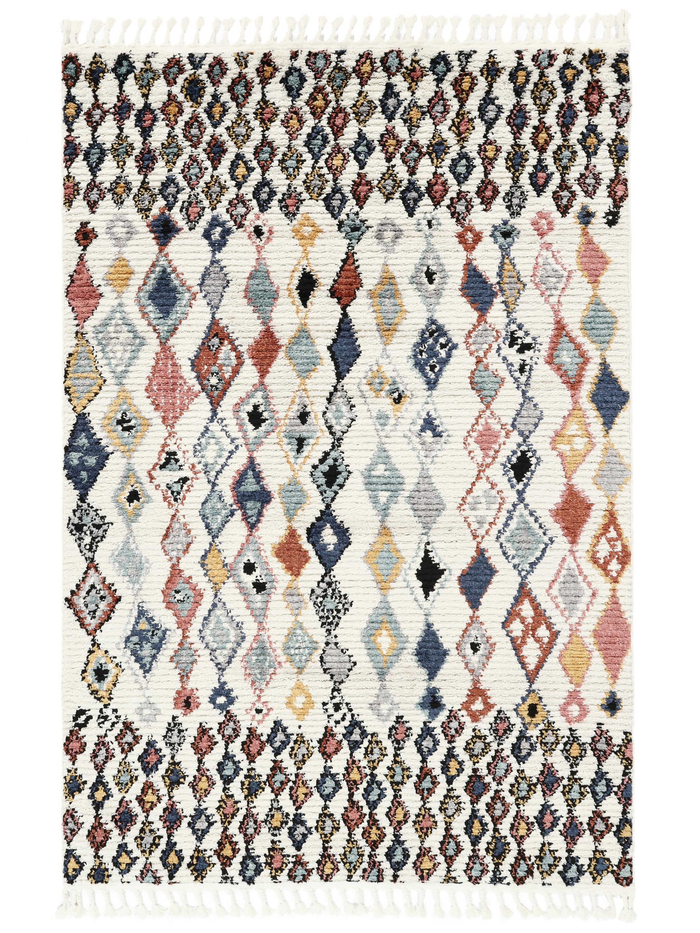 Rugvista core - Namsos - White / Blue 120 x 180 cm Rug - Rugvista
