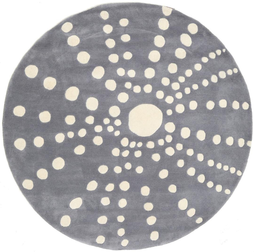 Sjöborre handtufted - Grey - 150 x 150 cm