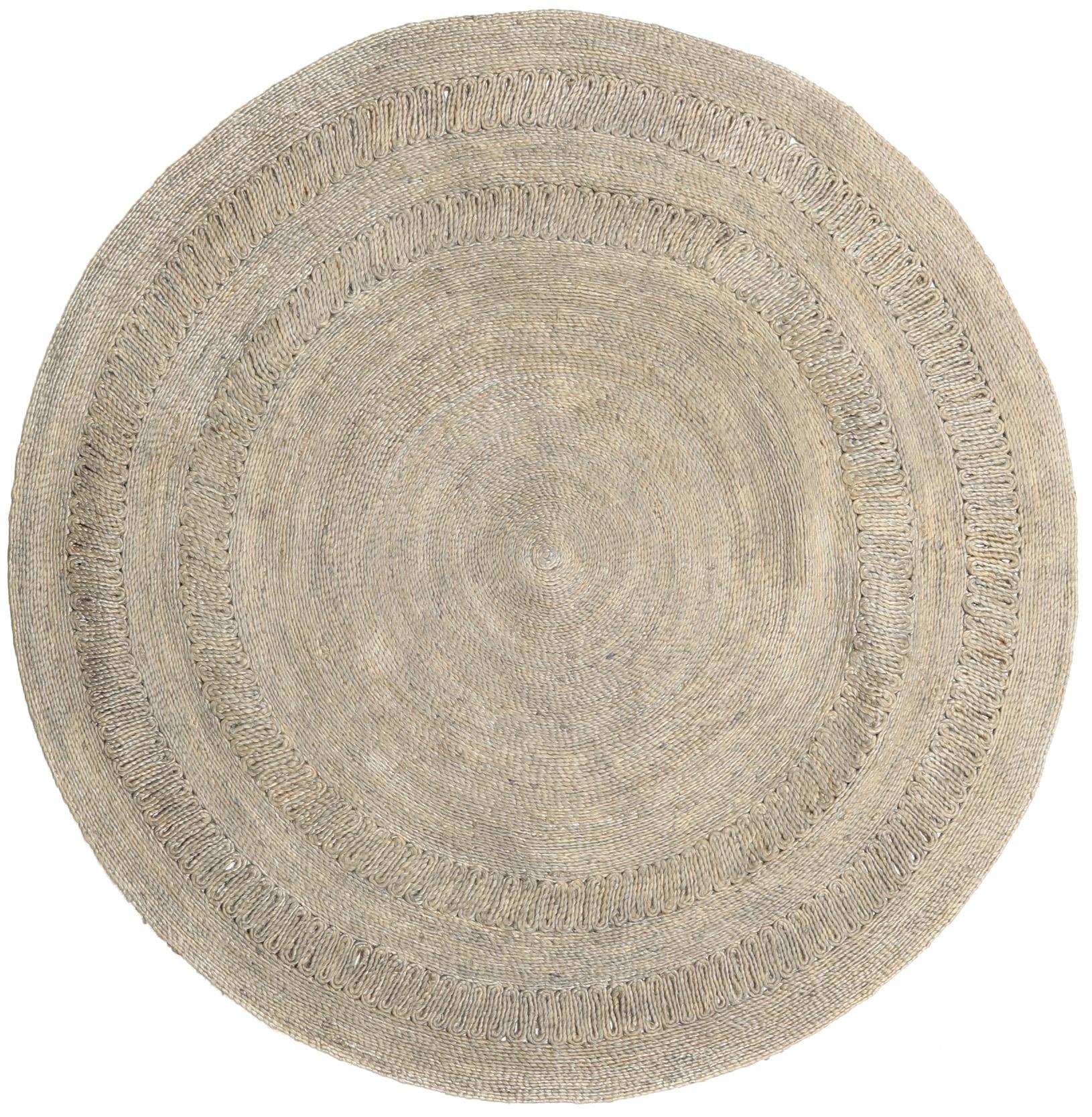 Rugvista core - Kex - Greige, Round Ø 150 cm Jute Rug - Rugvista
