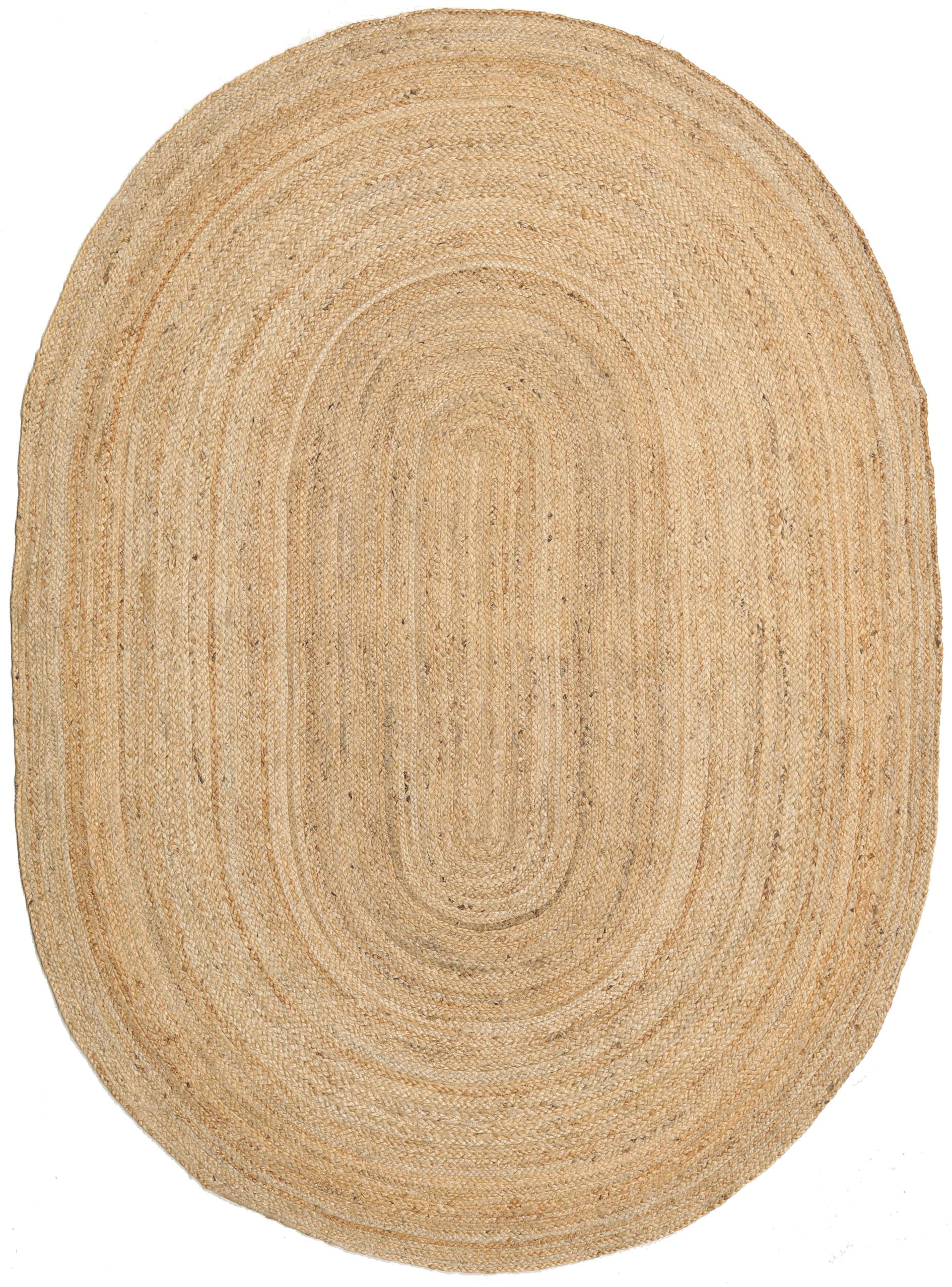Ovular Rug Rugvista core - Frida Oval - Beige 160 x 230 cm Jute Rug - Rugvista