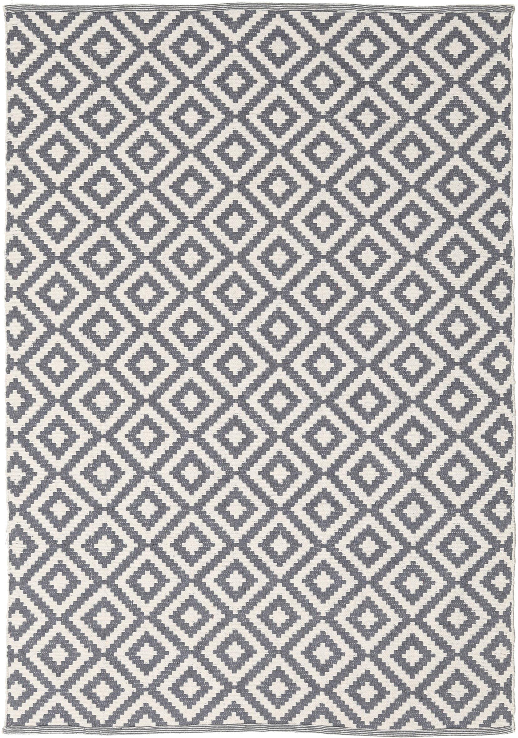 Torun Rug Rugvista core - Torun - Grey / White 140 x 200 cm Cotton Rug - Rugvista