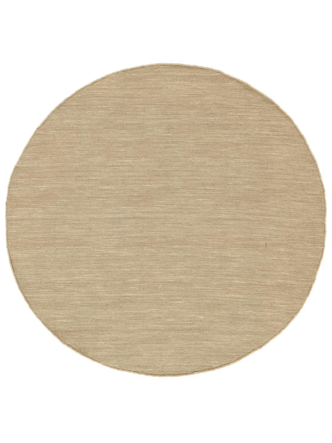 Beige rond vloerkleed