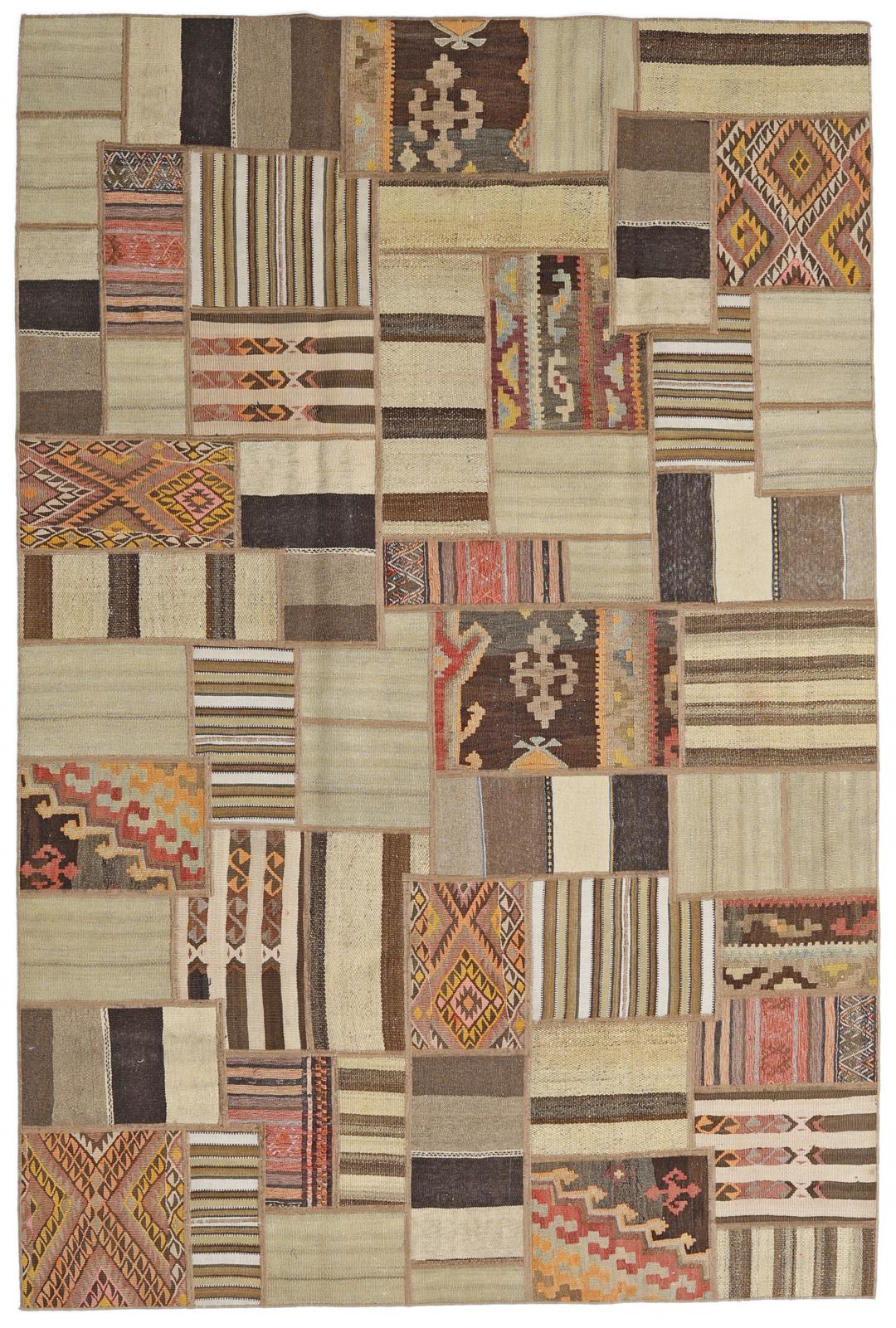 Tekkeh Kelim - Brun / Beige - 201 x 301 cm