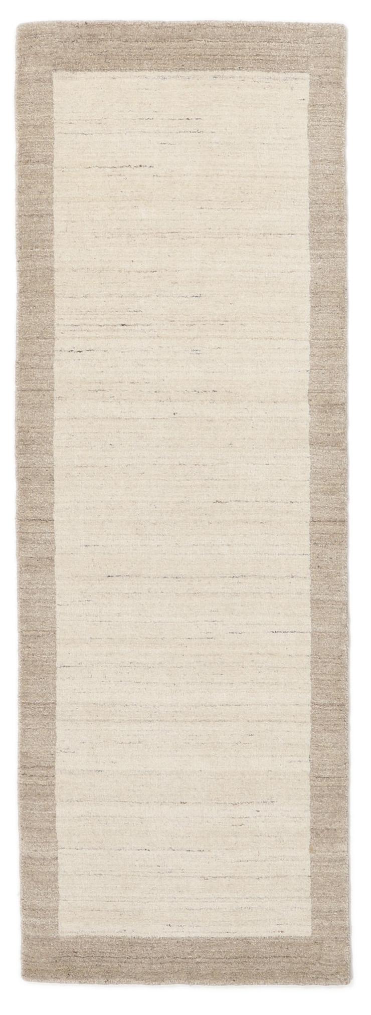 Rugvista premium - Handloom Frame - Bianco Naturale / Beige 80 x 250 cm ...