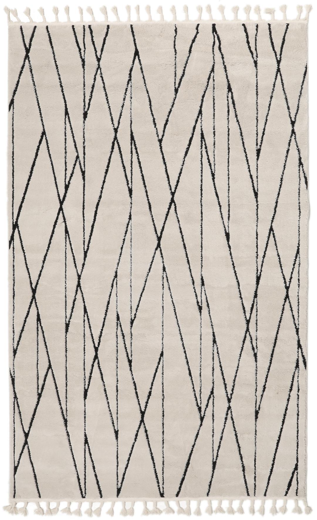 
    Kenitra - Cream white / Black - 200 x 300 cm
  