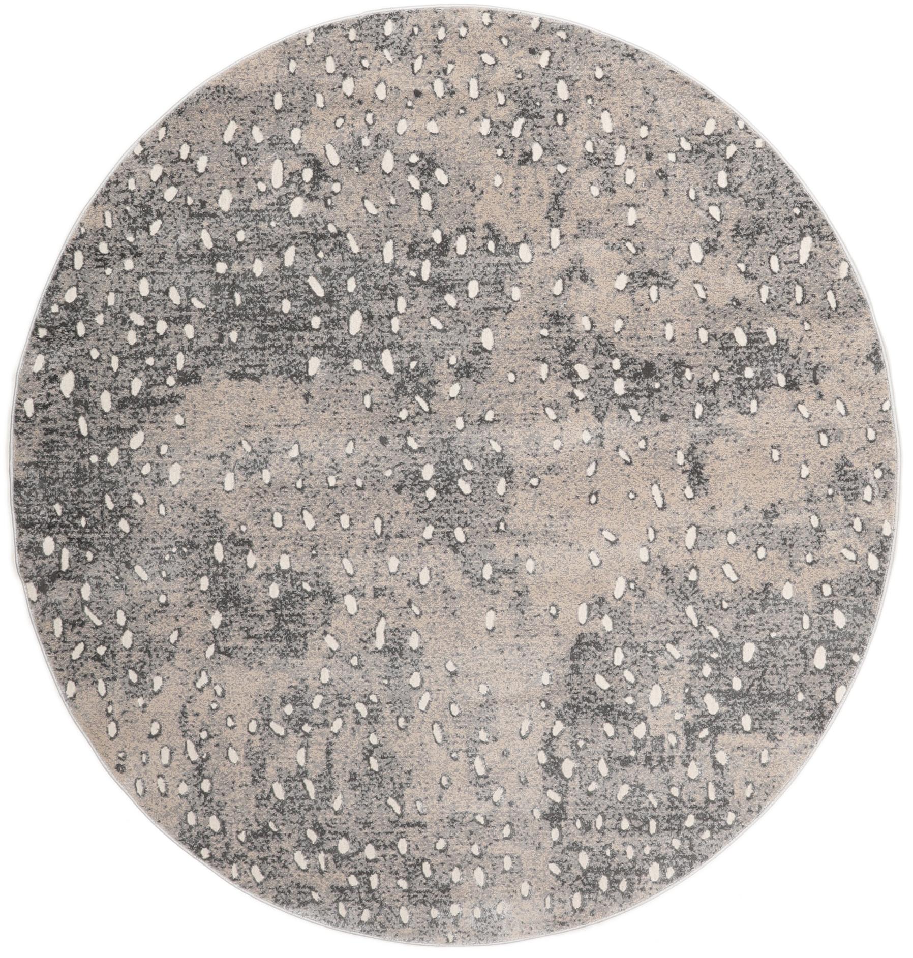 Rugvista core - Storm - Light Grey, Round Ø 200 cm Rug - Rugvista