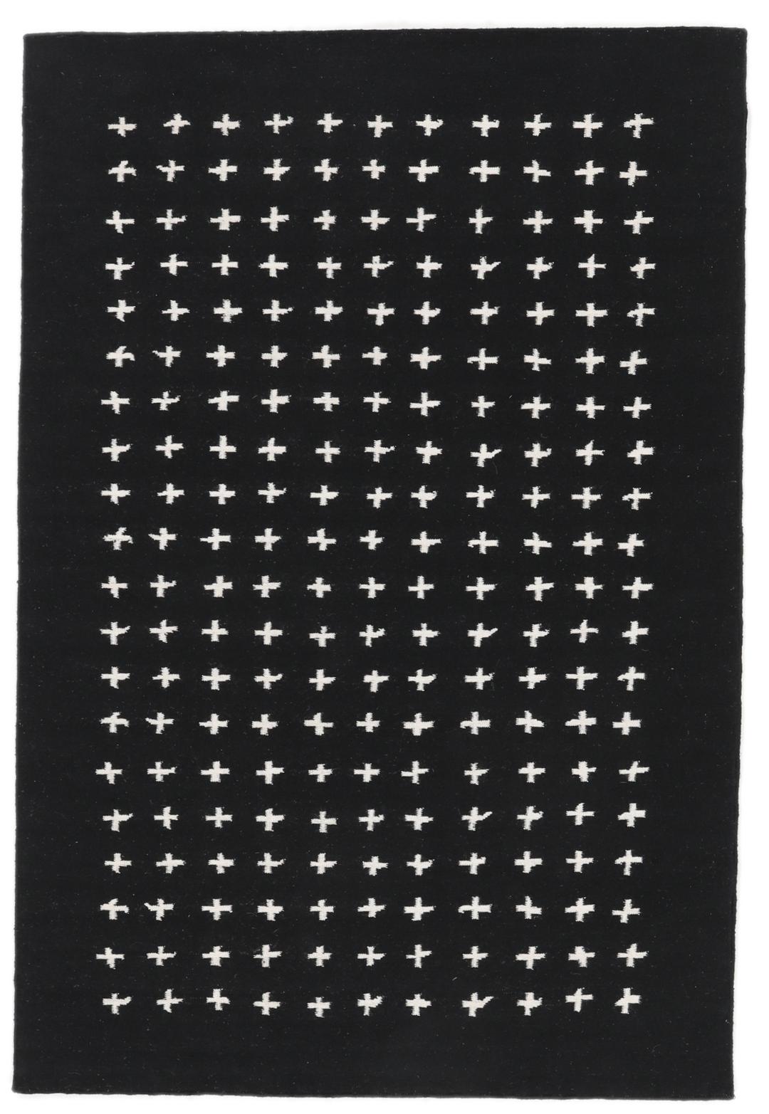 Million cross - Negru - 160 x 230 cm