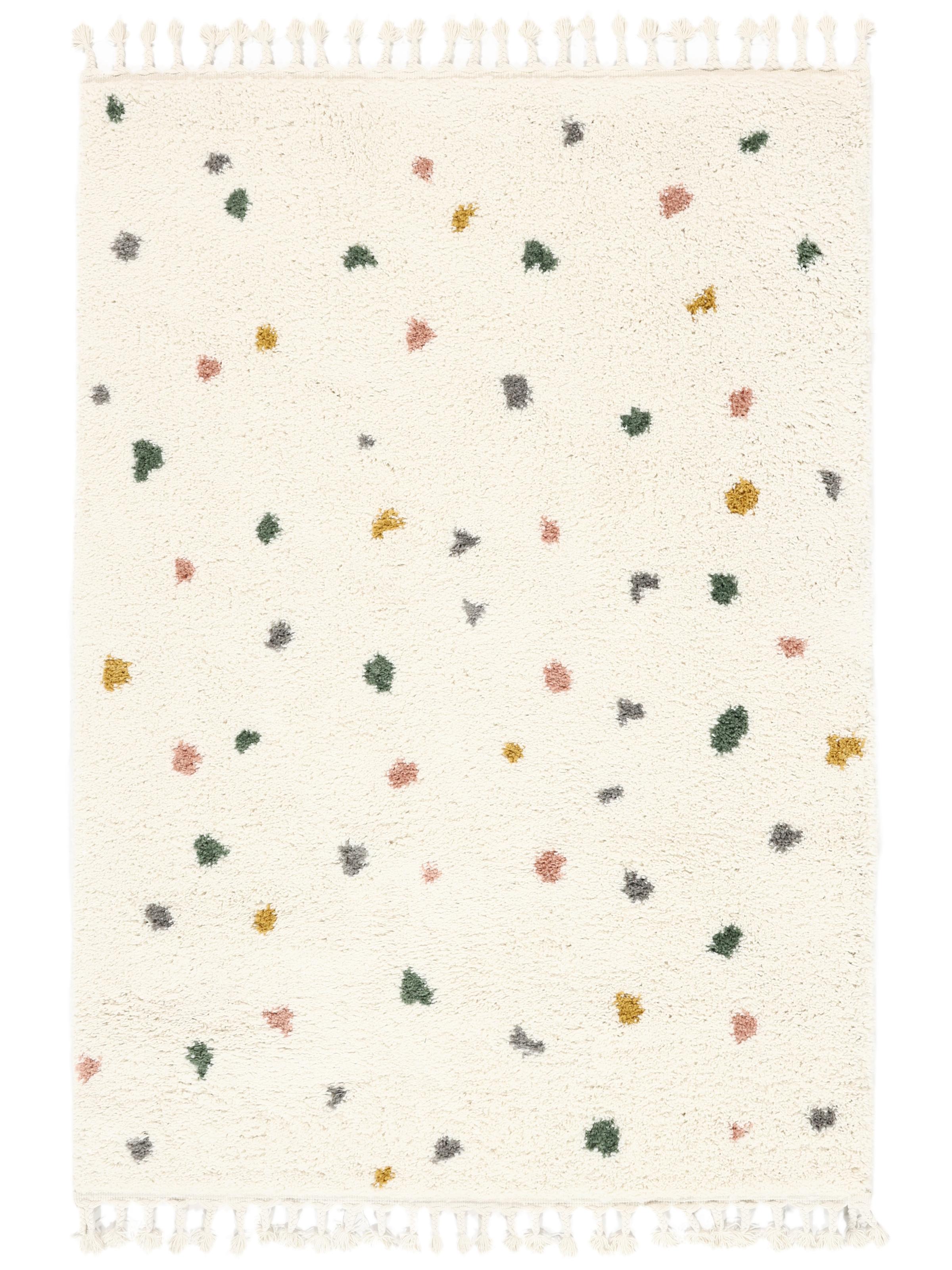 Round Confetti Rug Rugvista essential - Confetti - Off White 160 x 230 cm Rug - Rugvista