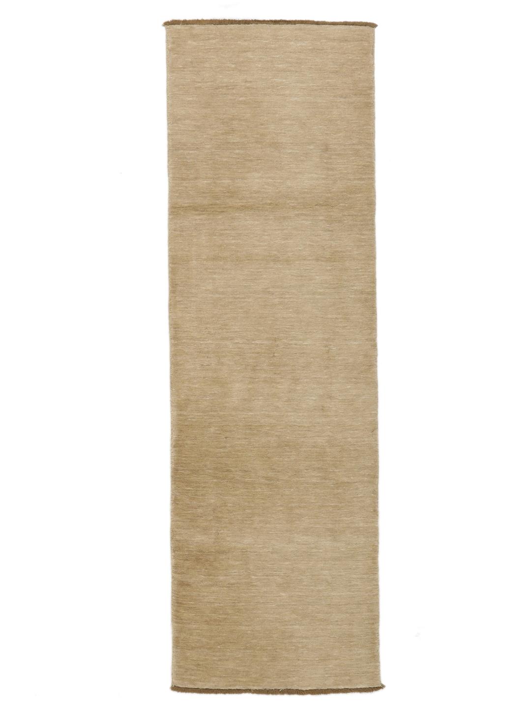 Beige Wool runner rug