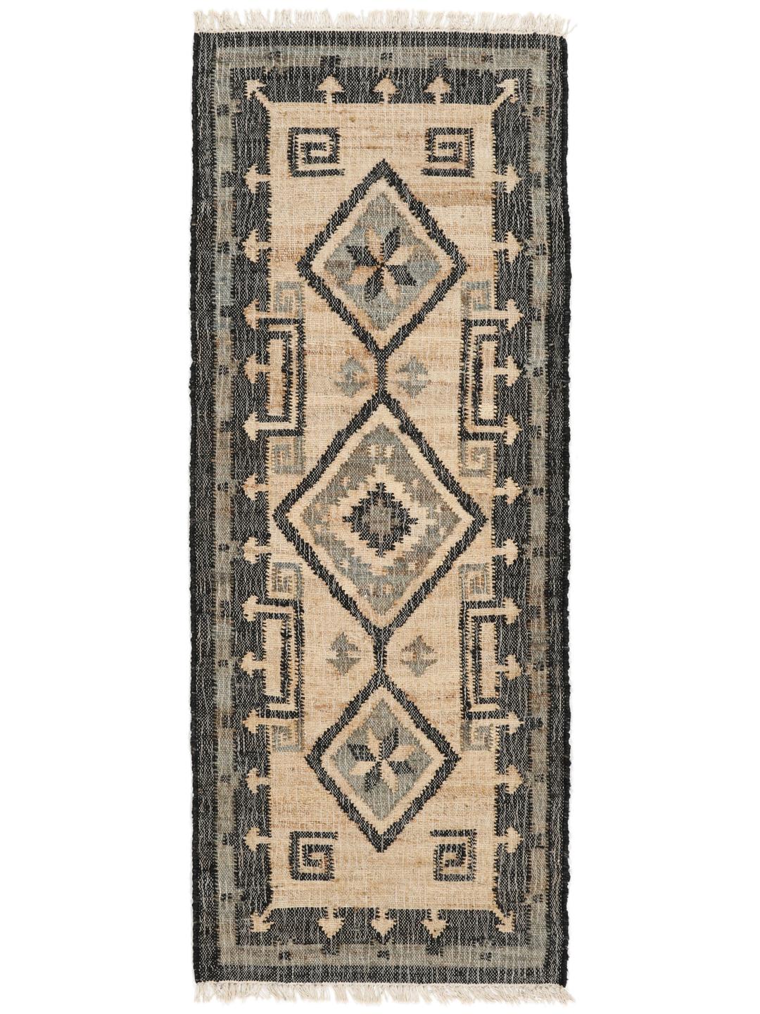 Tribe Jute - Beige / Svart - 80 x 200 cm
