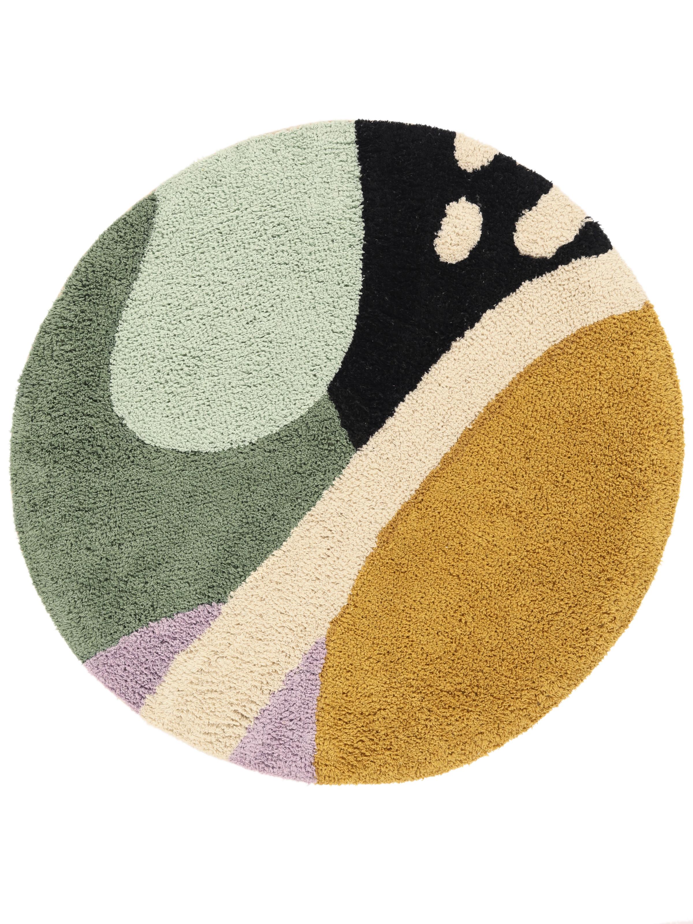 Rugvista essential - Oceana - Multicolor, Round Ø 90 cm Bath Mat - Rugvista