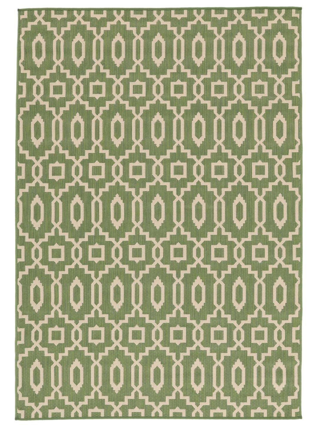 
    Zellige - Green / Beige - 140 x 200 cm
  
