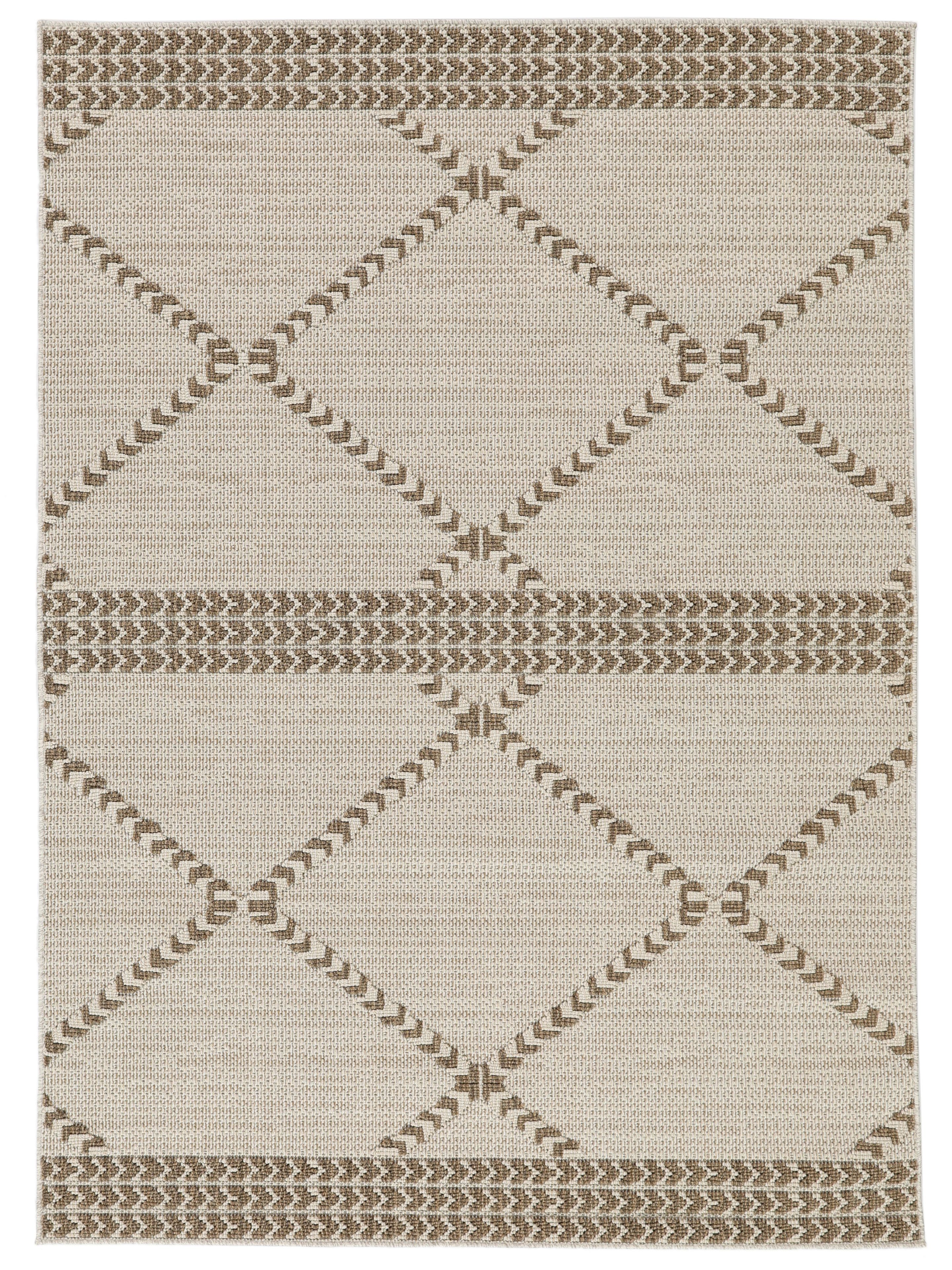 core - Serafina - Beige 160 x 230 cm Wol Vloerkleed