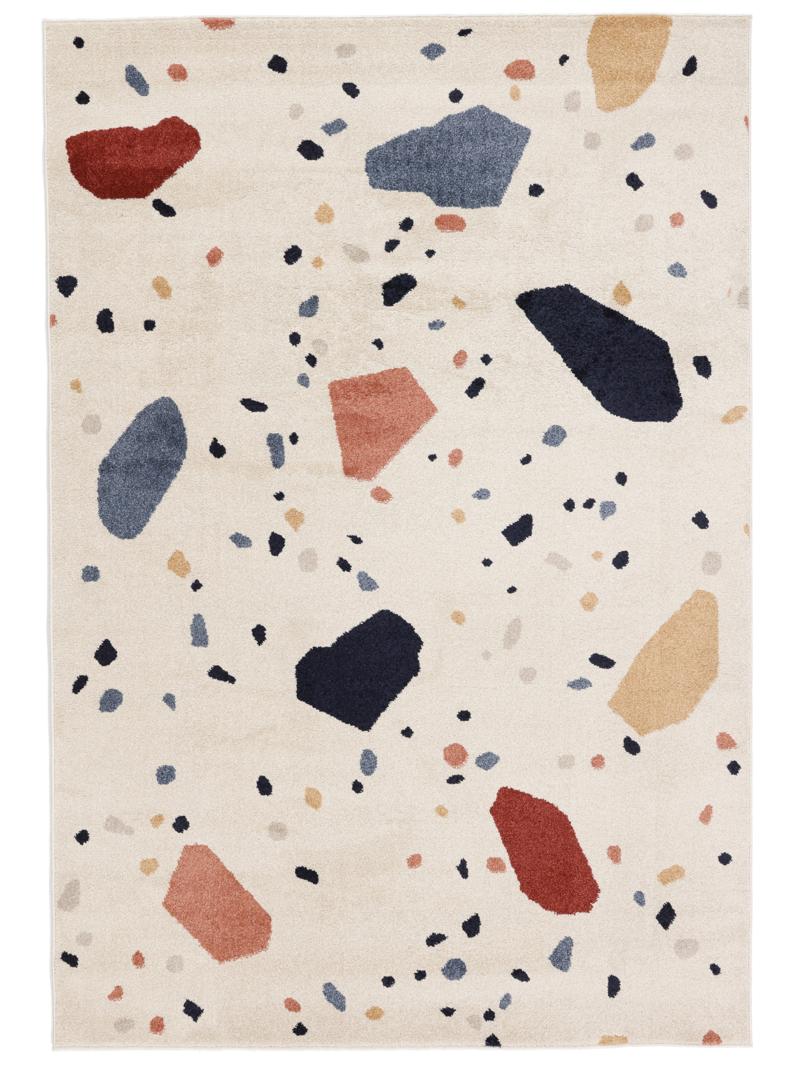 Beverly - Crème beige / Blauw
