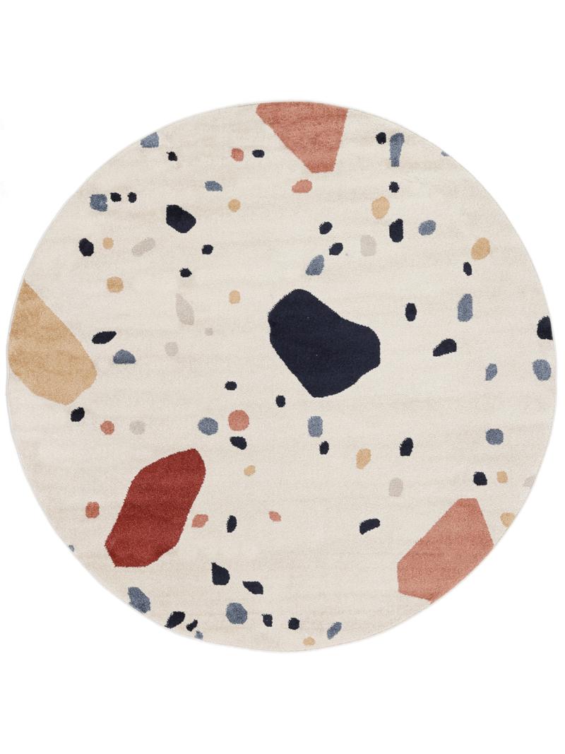 Beverly - Crème beige / Blauw