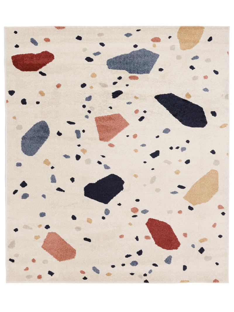 Beverly - Crème beige / Blauw