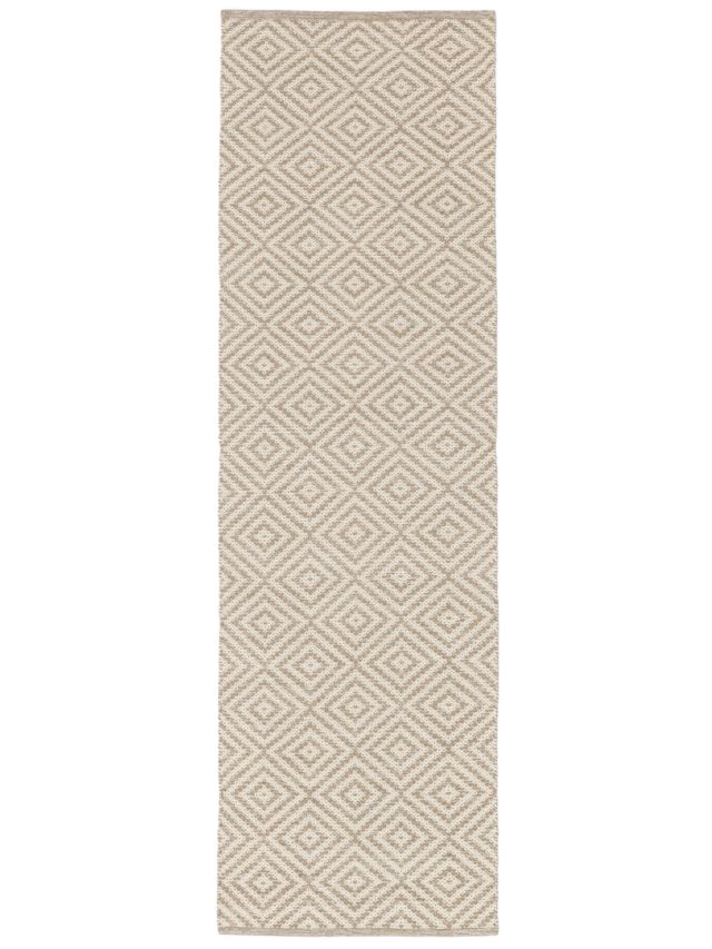 Lucano Tapijtloper 80 X 300 Cm Beige - Antislip Vloerkleed Voor Hal, Keuken En Slaapkamer