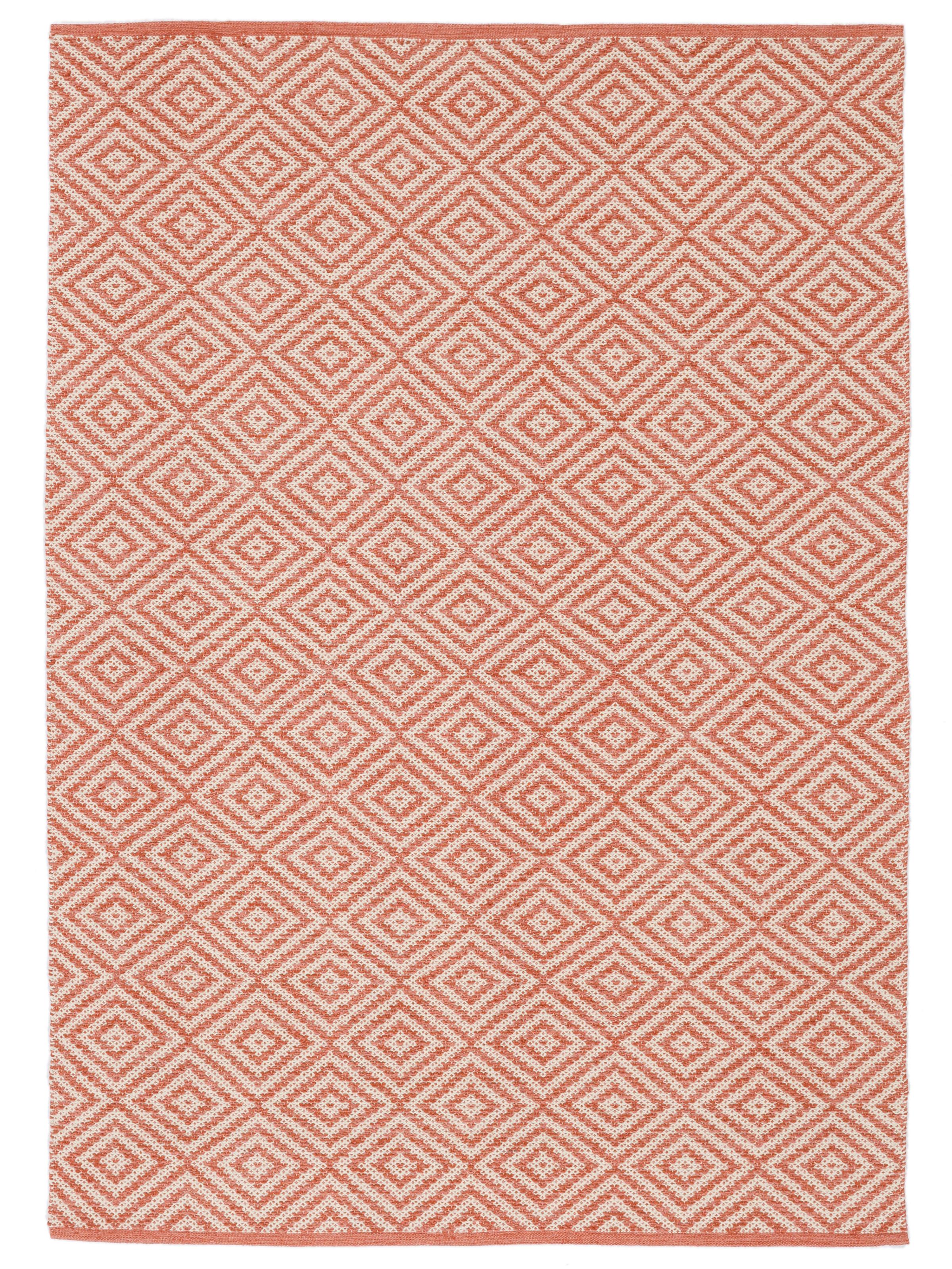 rugvista-essential-solveig-korallinpunainen-valkoinen-160-x-230