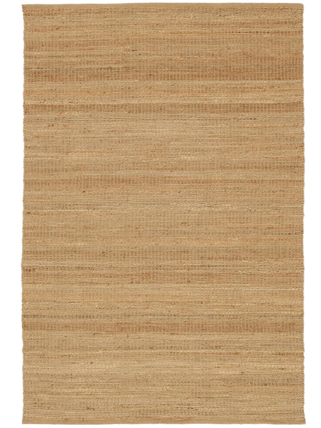 Tapis beige doté d'une texture tissée naturelle