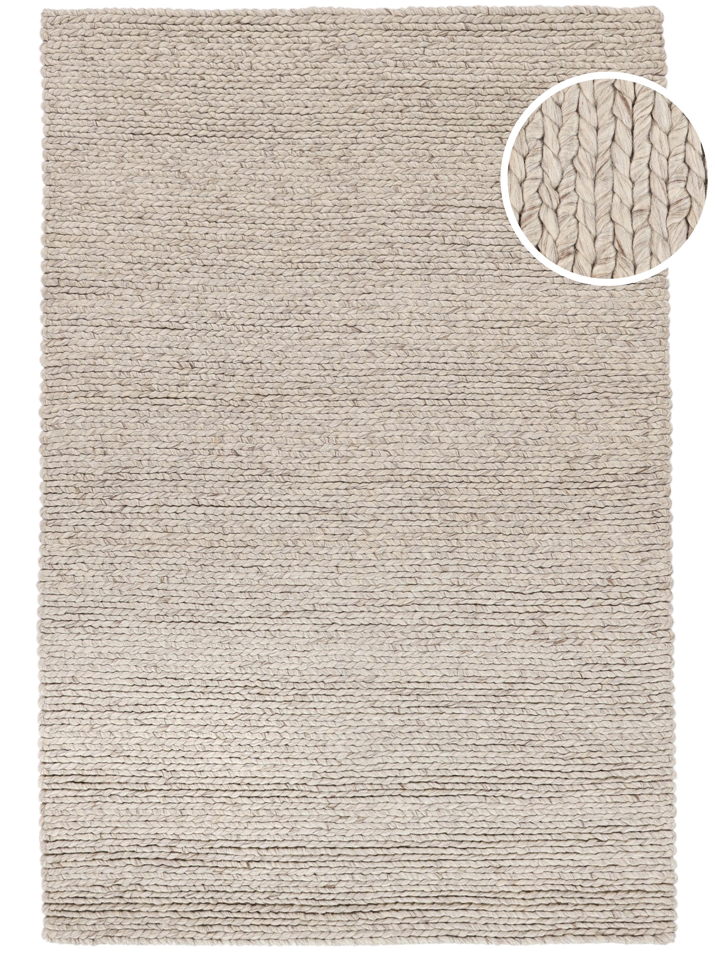 Greige Rugs Texture Rugvista premium - Kiruna - Greige 250 x 350 cm Wool Rug - Rugvista