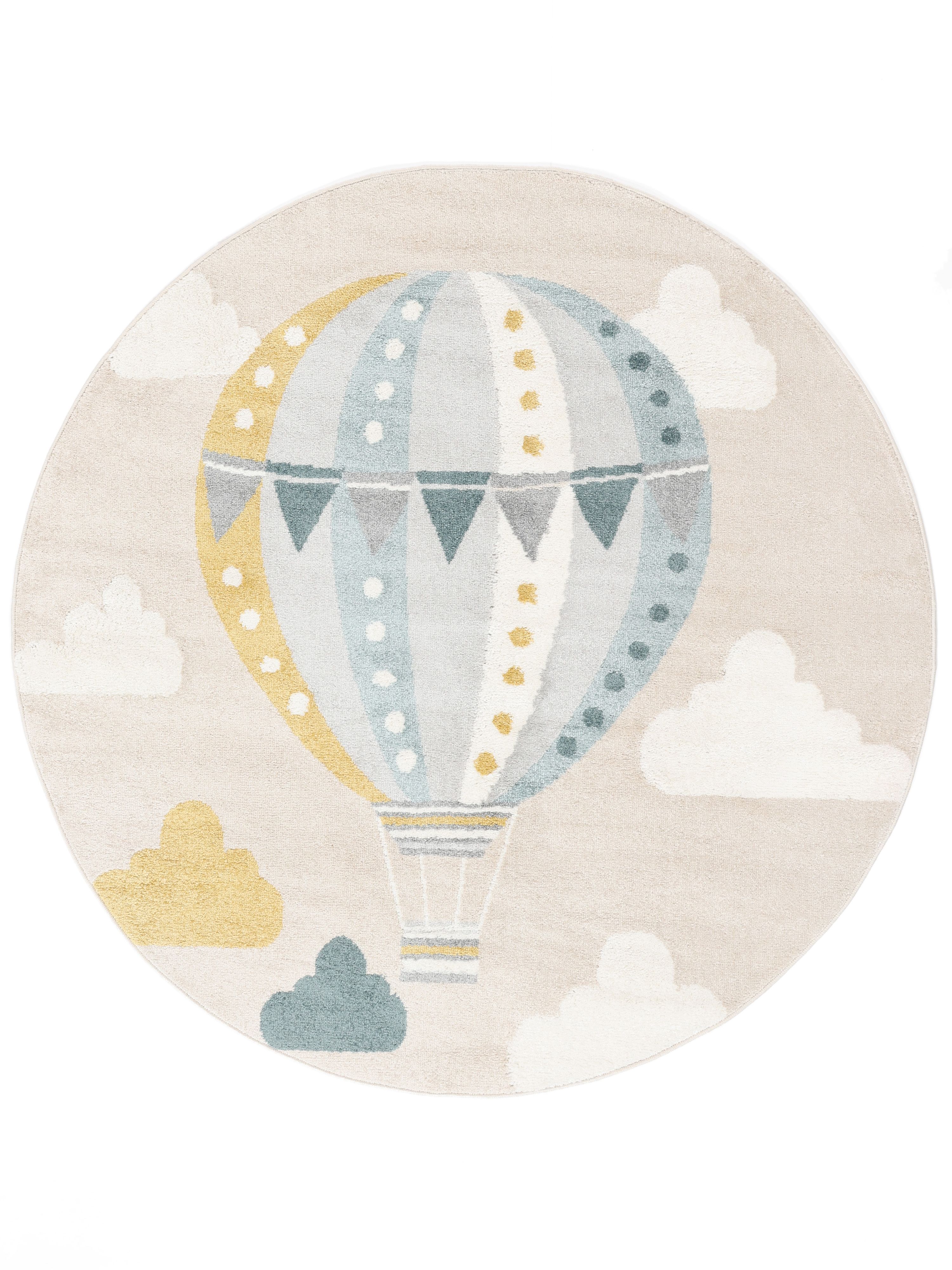 Beige/Blauw