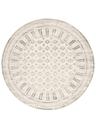 premium - Handloom - Greige, Rond 200 cm Wol Vloerkleed
