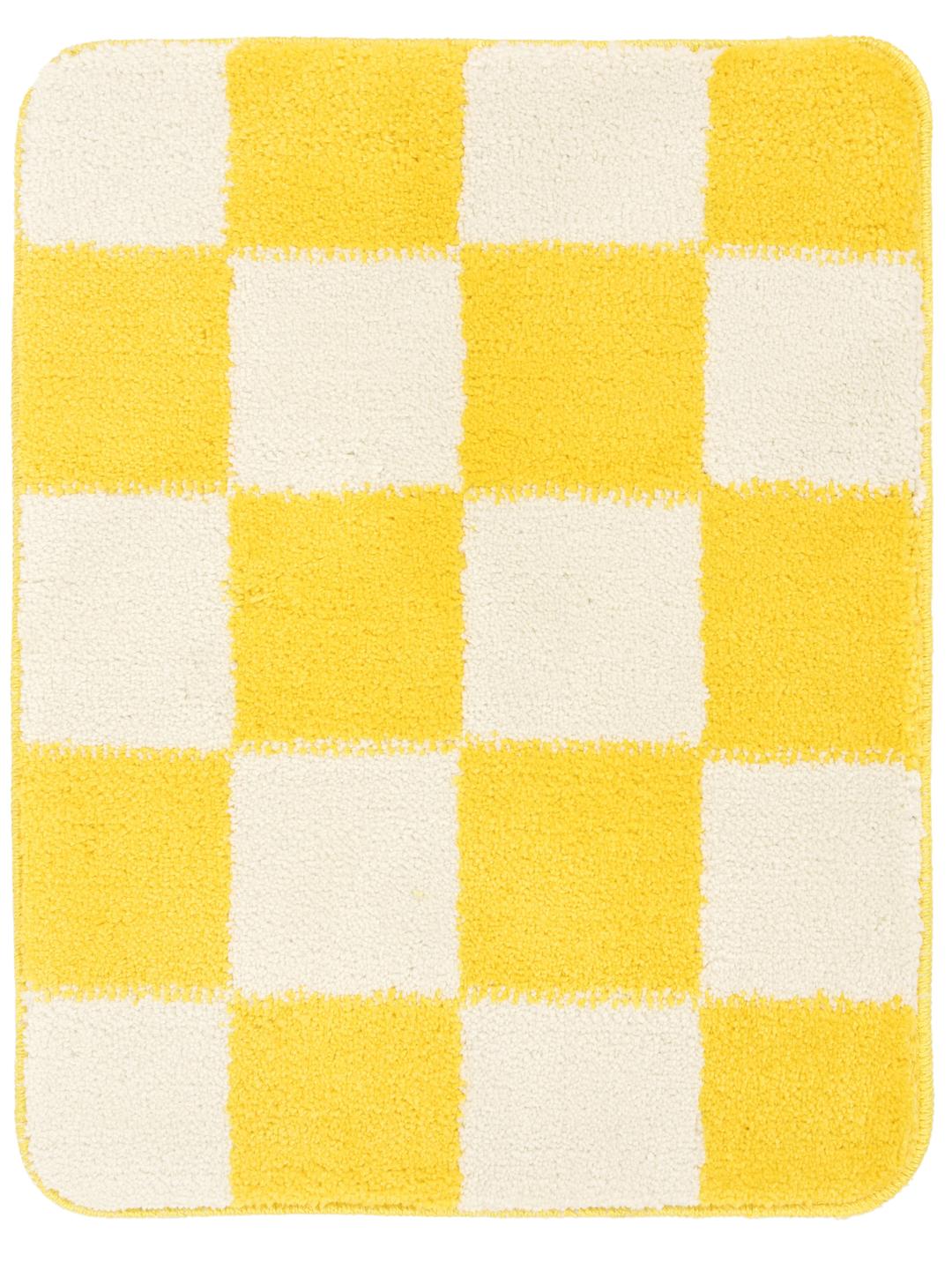 Luca Chess - Gul / Råhvid - 50 x 67 cm