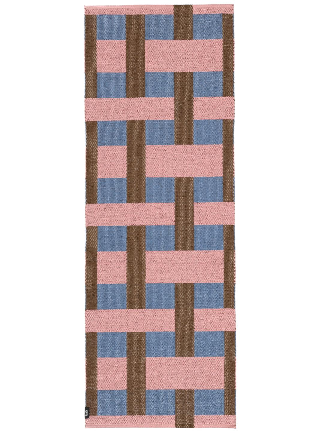 Checkson - Roze / Multicolor - 70 x 200 cm