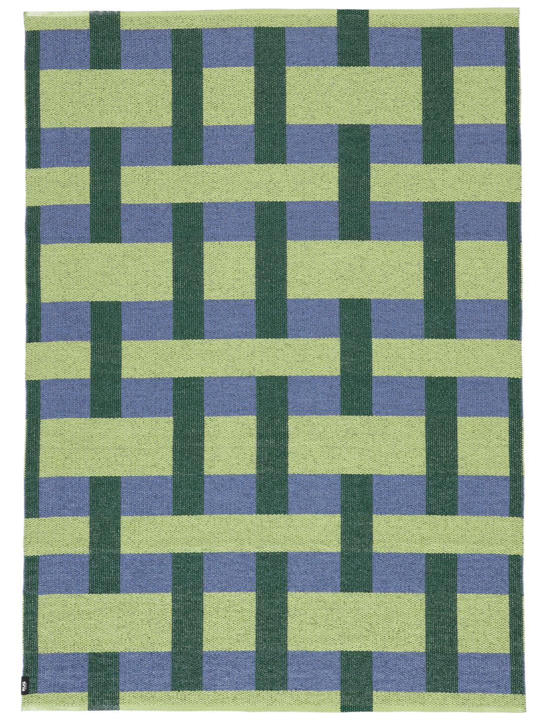 Green Pattern Rug Square Check Checkson Green Rug - Rugvista