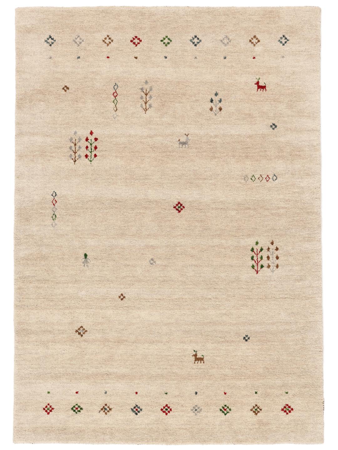 beige tæppe med uldluve
