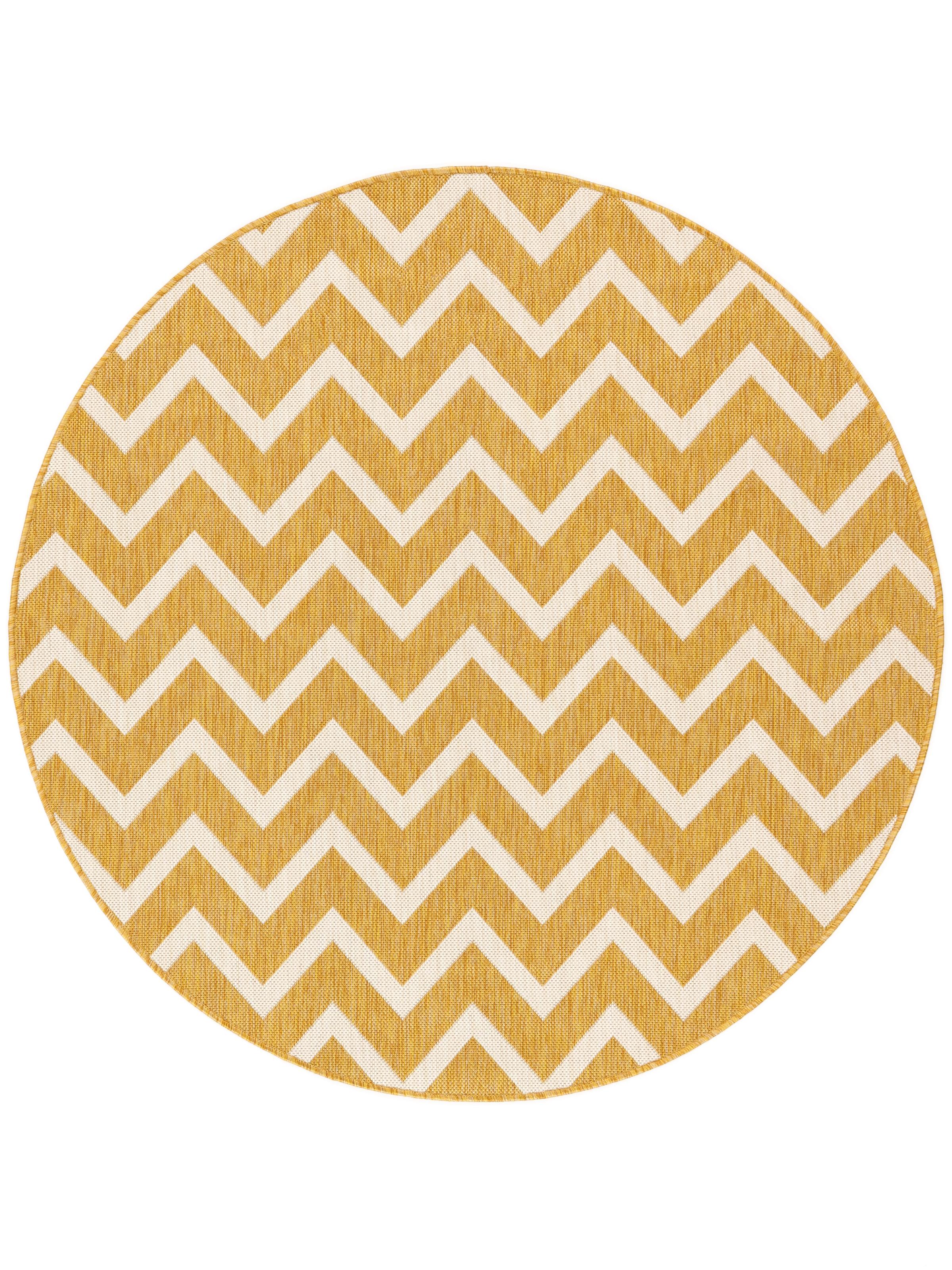 Rugvista essential - Capri - Yellow, Round Ø 150 cm Rug - Rugvista