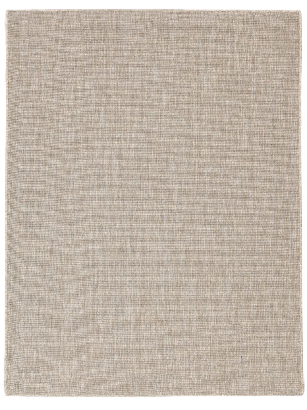 Tapis beige à texture tissée à plat